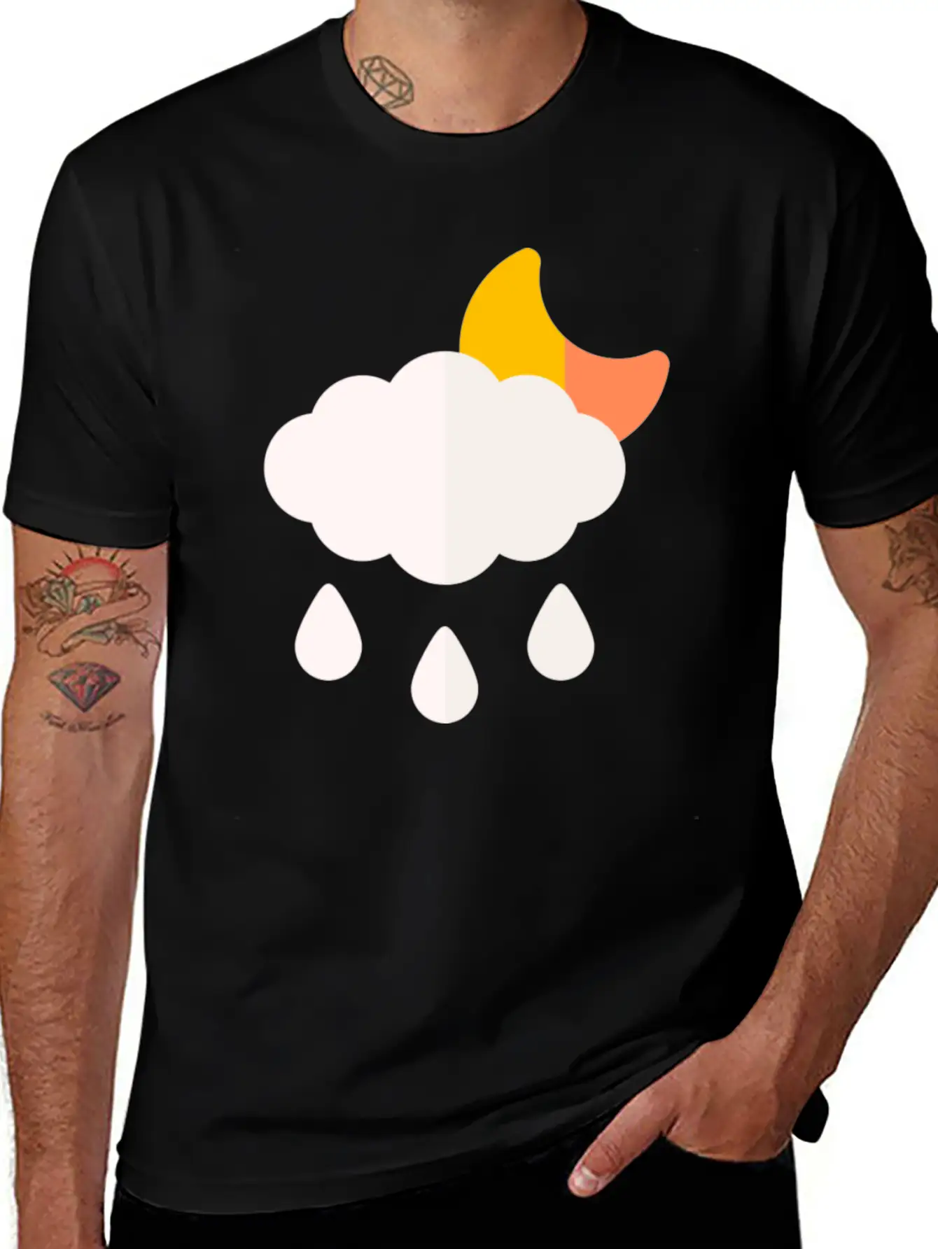 014 Rain Unisex Short Sleeve Soft Cotton T-Shirt – Casual Everyday Wear