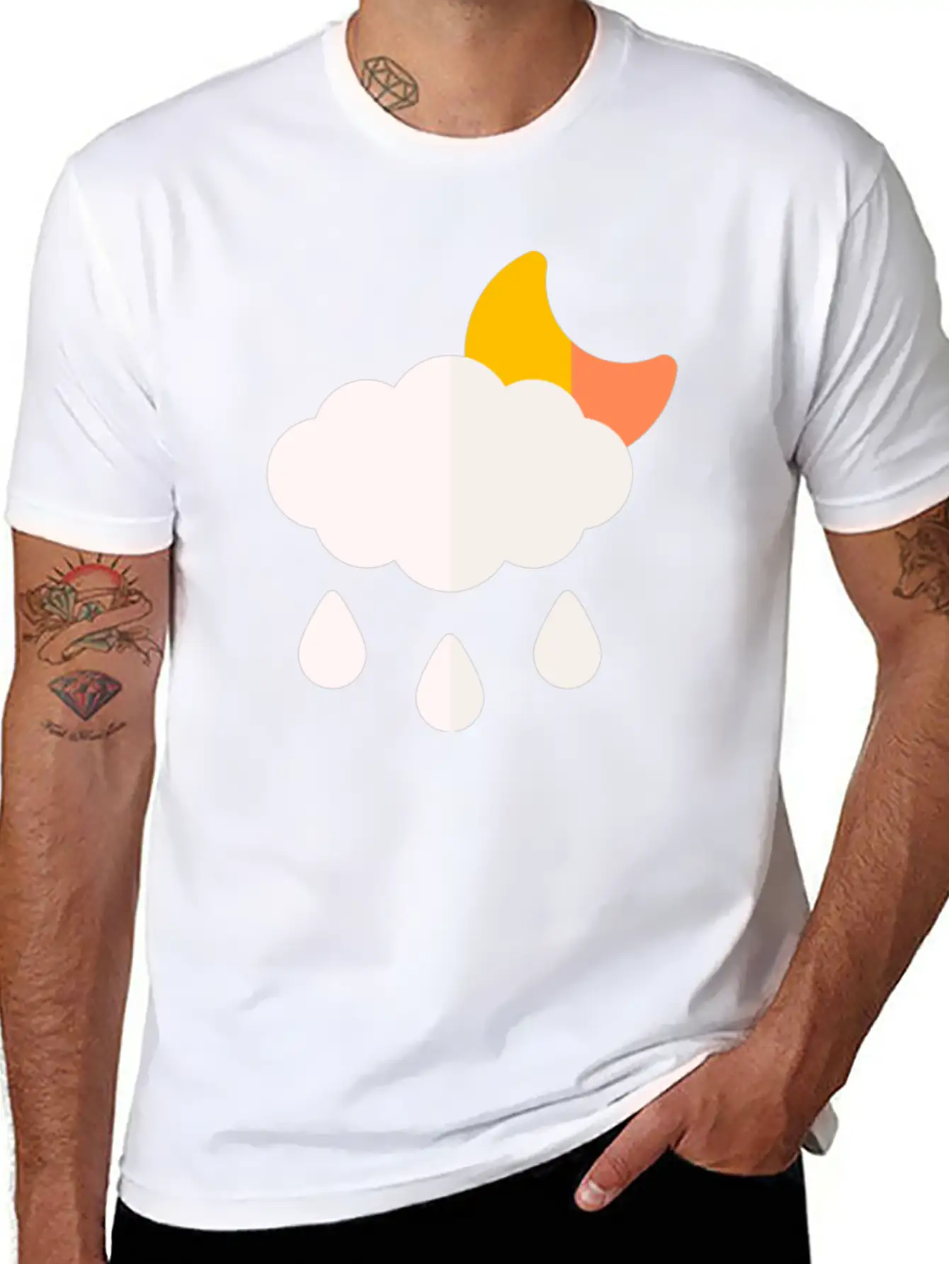 014 Rain Unisex Short Sleeve Soft Cotton T-Shirt – Casual Everyday Wear