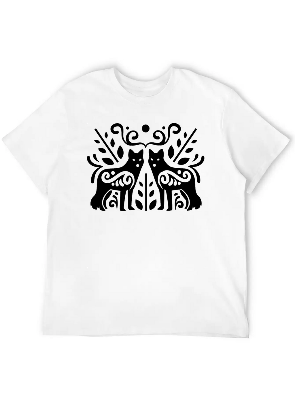 0557 Cool Wolf Vector Image Design Essential Unisex Summer Tee – Soft Cotton Casual Fit