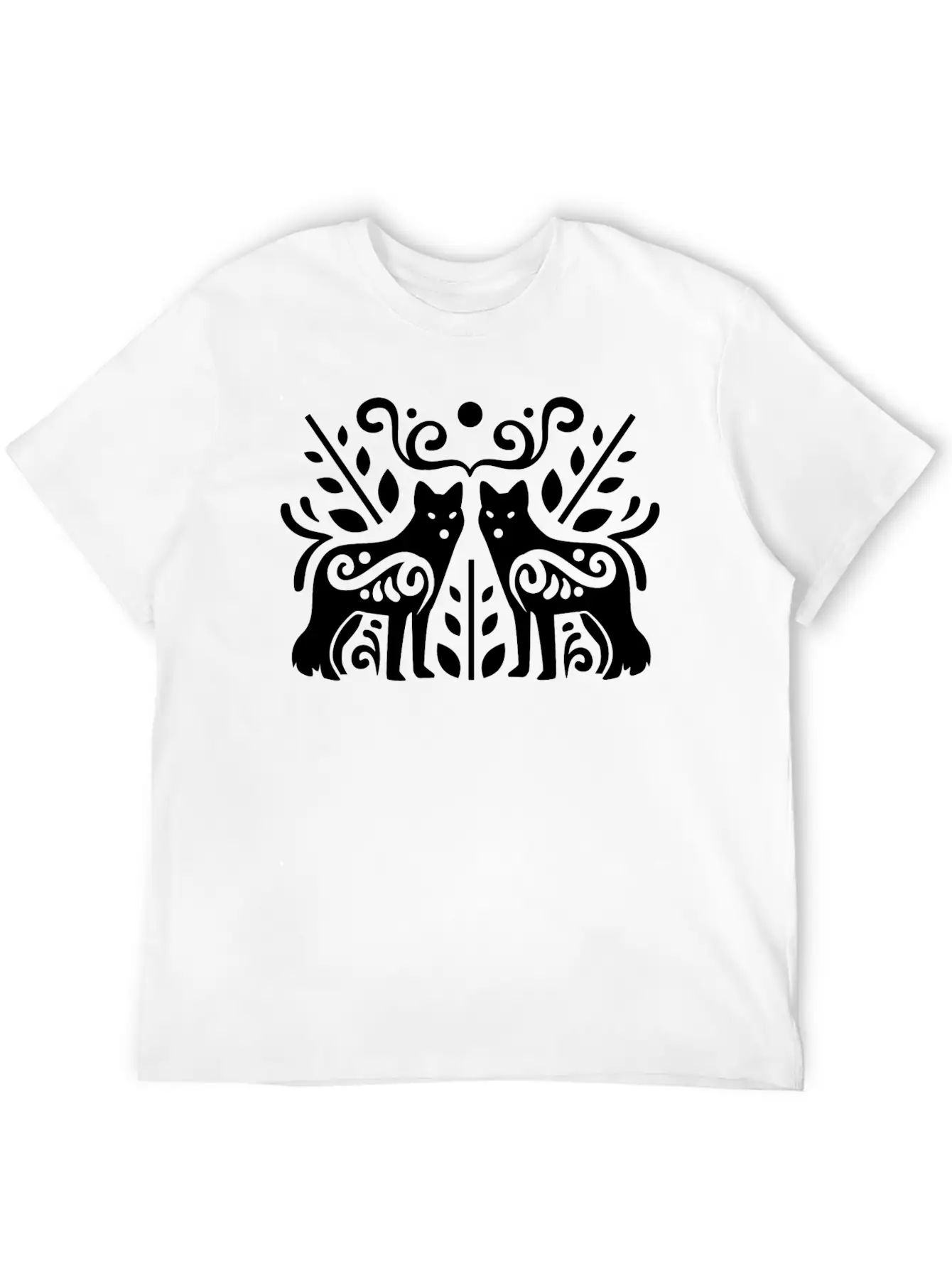 0557 Cool Wolf Vector Image Design Essential Unisex Summer Tee – Soft Cotton Casual Fit