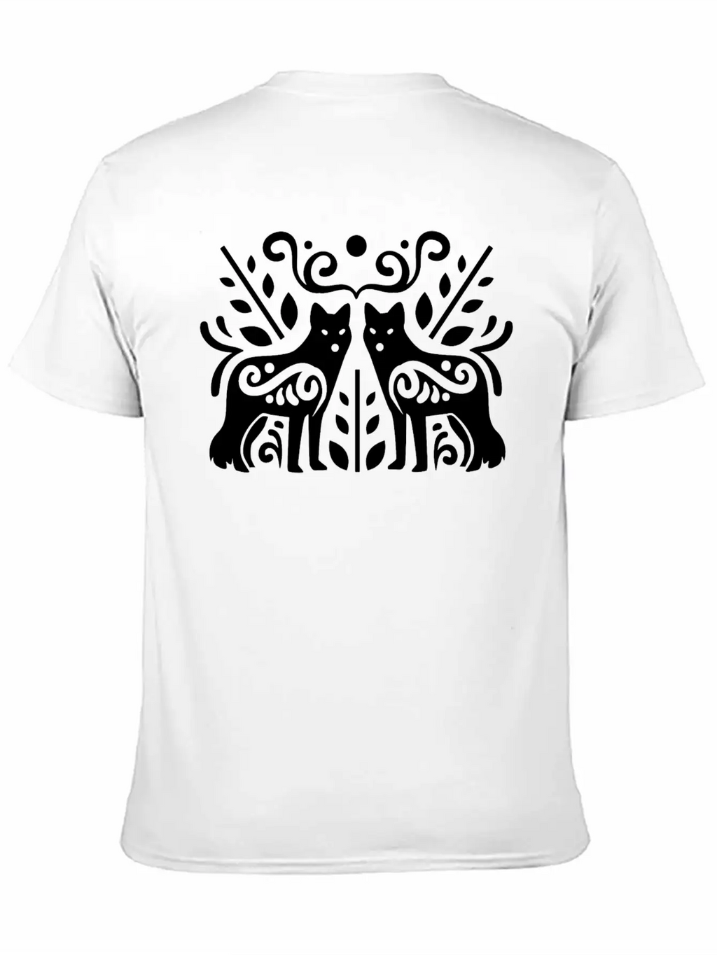 0557 Cool Wolf Vector Image Design Essential Unisex Summer Tee – Soft Cotton Casual Fit