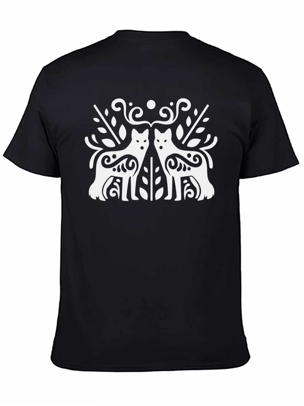 0557 Cool Wolf Vector Image Design Essential Unisex Summer Tee – Soft Cotton Casual Fit
