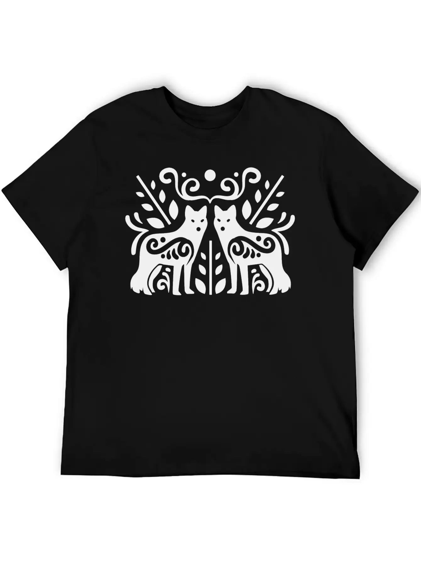 0557 Cool Wolf Vector Image Design Essential Unisex Summer Tee – Soft Cotton Casual Fit