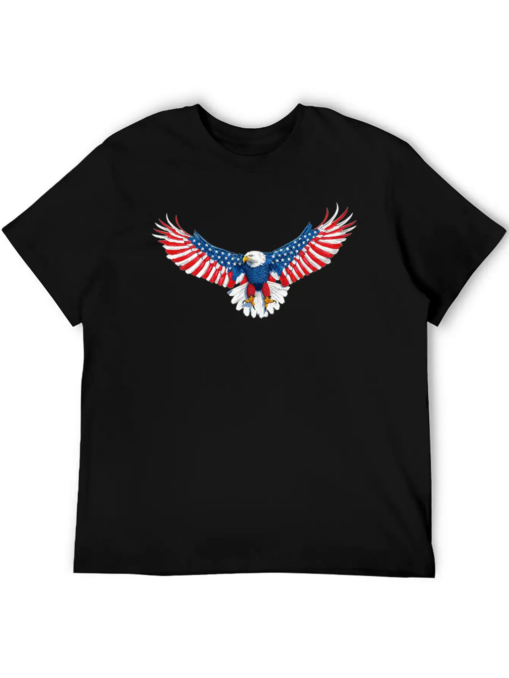 090 940 American Flag Eagle Essential Unisex Summer Tee – Soft Cotton Casual Fit