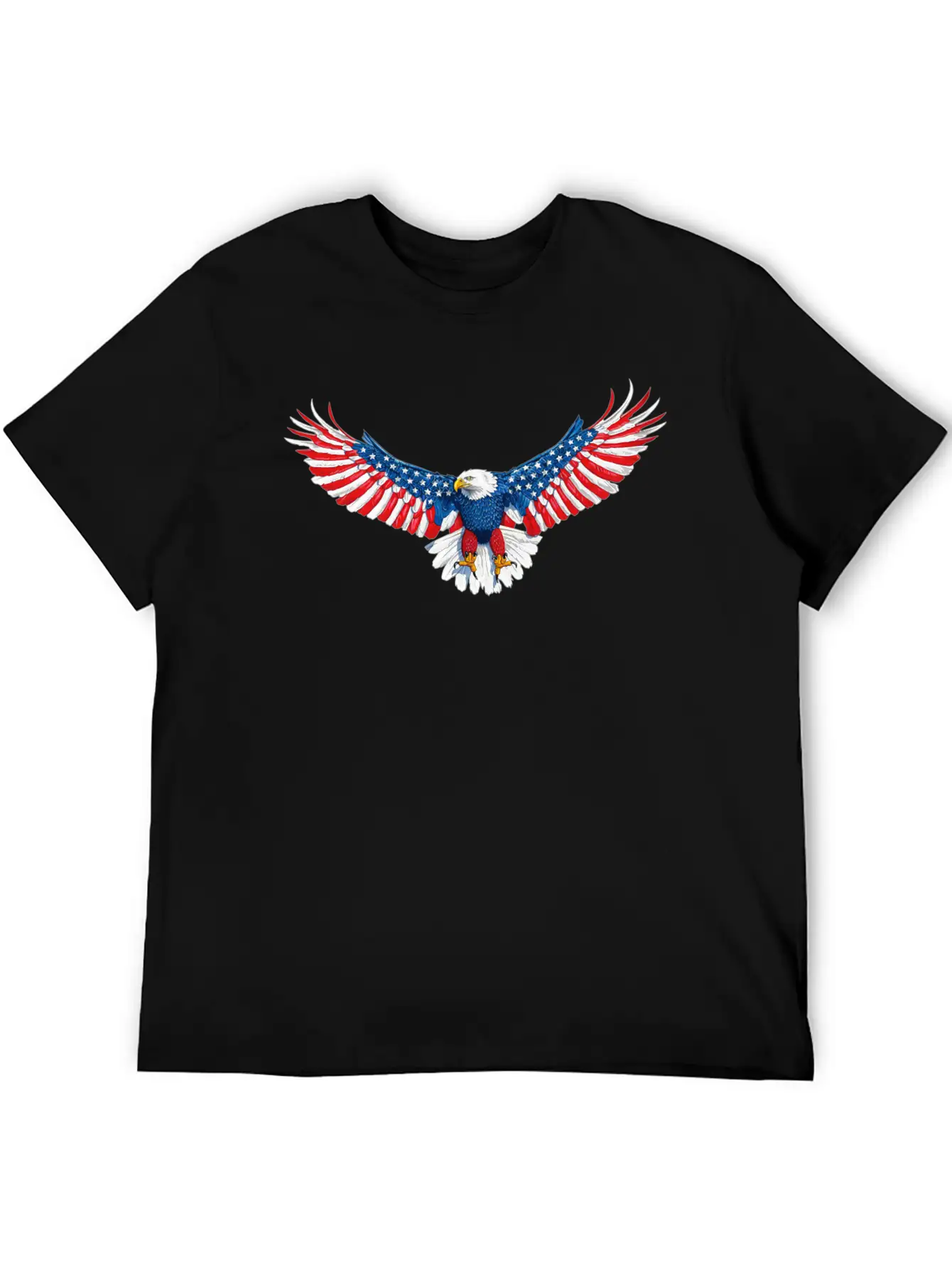 090 940 American Flag Eagle Essential Unisex Summer Tee – Soft Cotton Casual Fit