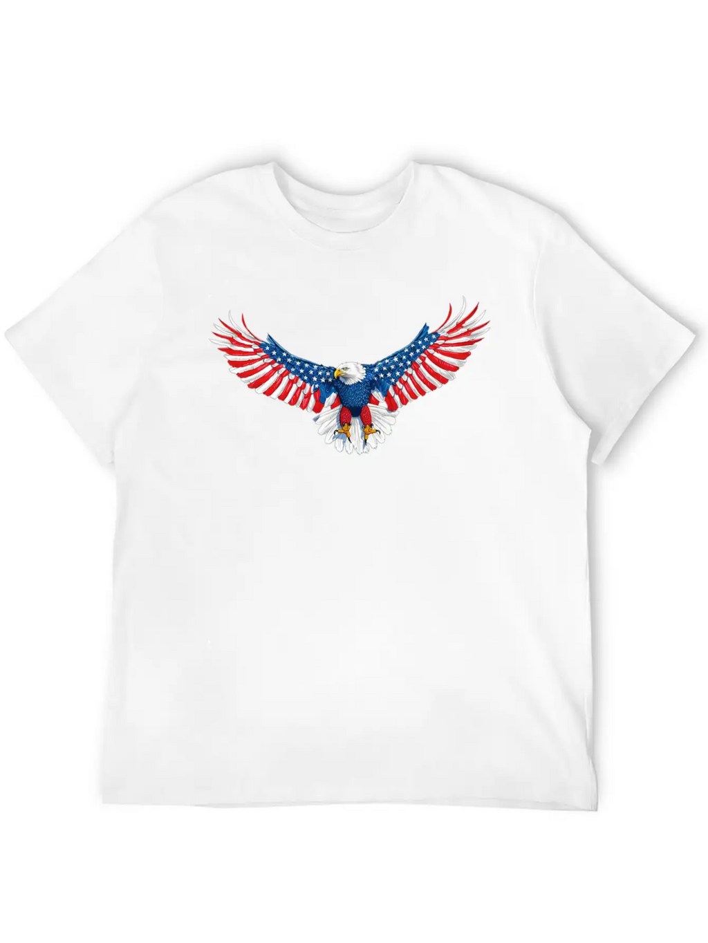 090 940 American Flag Eagle Essential Unisex Summer Tee – Soft Cotton Casual Fit