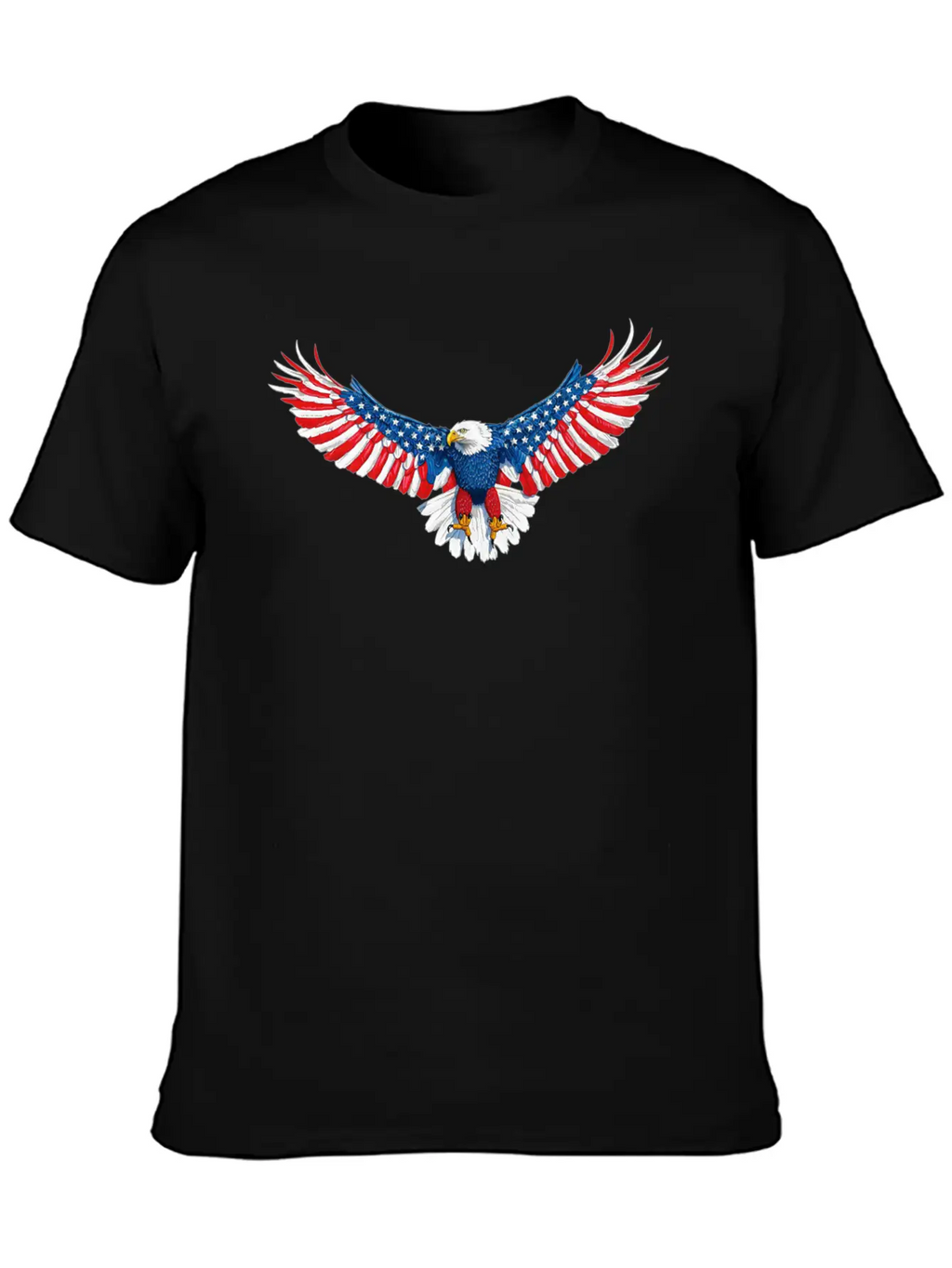 090 940 American Flag Eagle Essential Unisex Summer Tee – Soft Cotton Casual Fit
