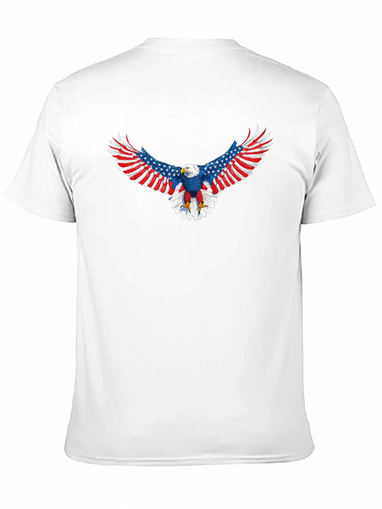 090 940 American Flag Eagle Essential Unisex Summer Tee – Soft Cotton Casual Fit