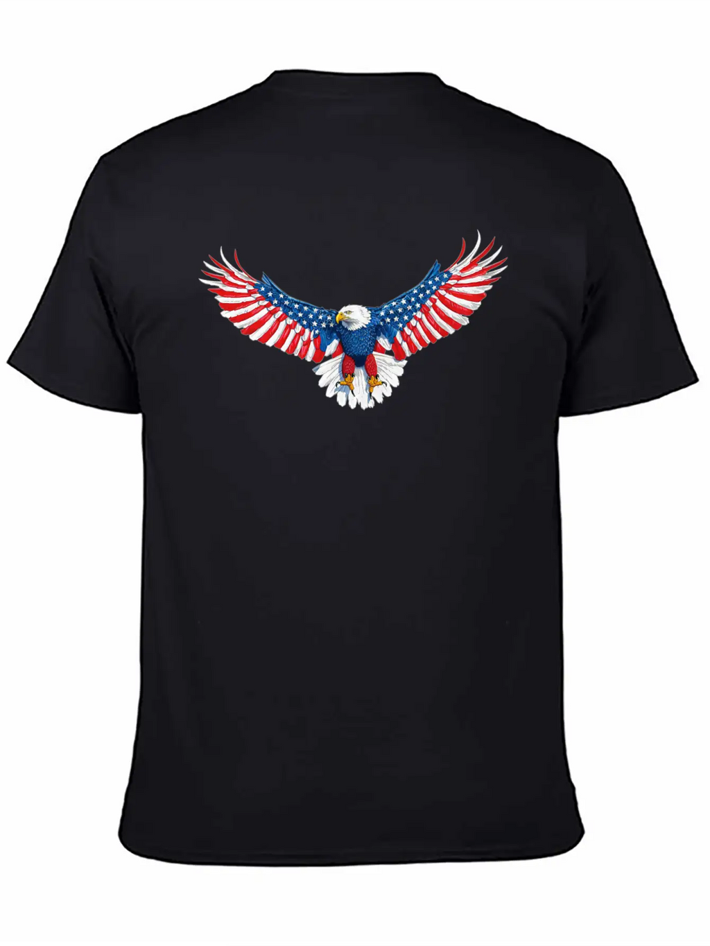 090 940 American Flag Eagle Essential Unisex Summer Tee – Soft Cotton Casual Fit