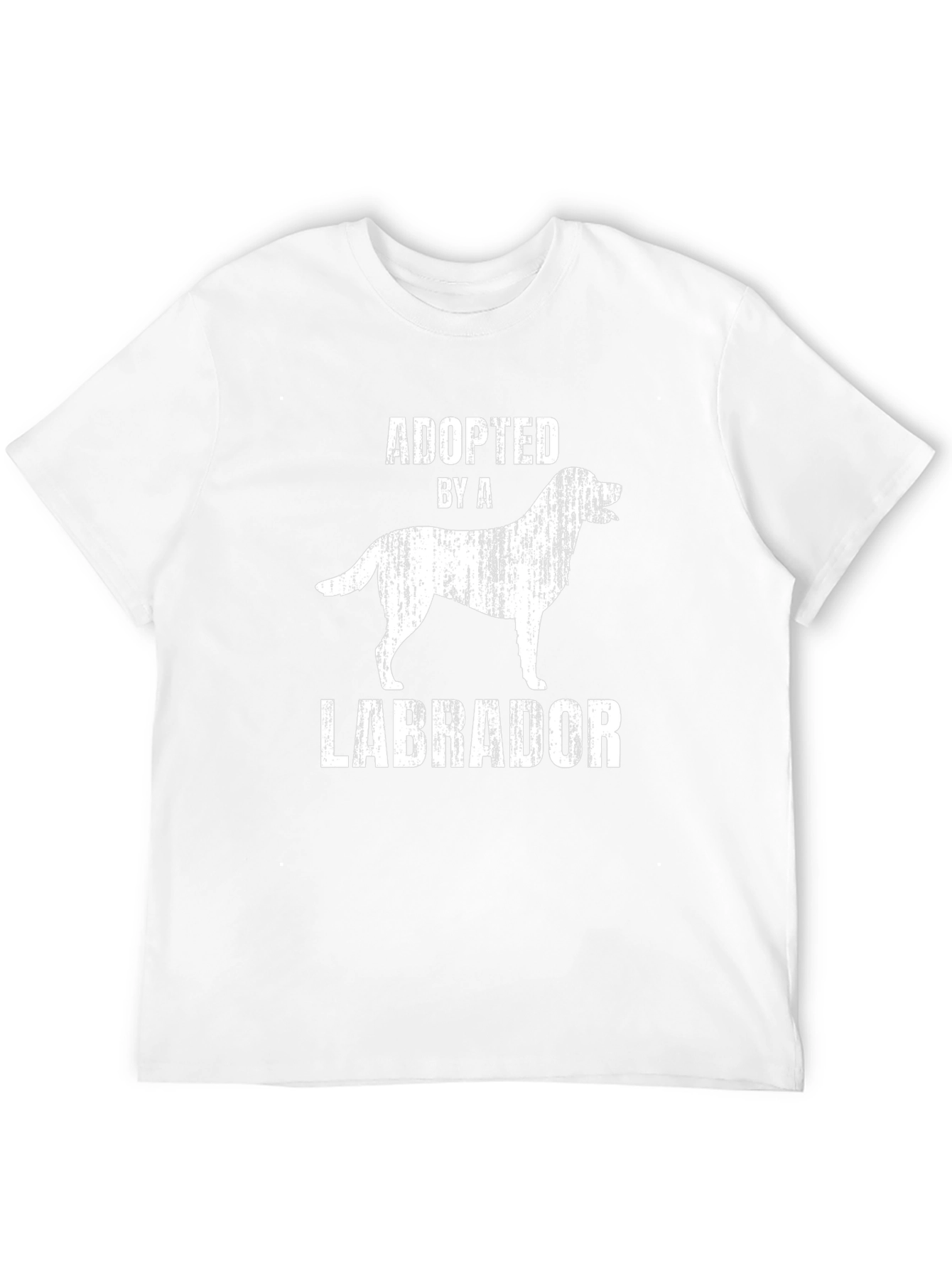 Adopted by a Labrador T-Shirt - Black