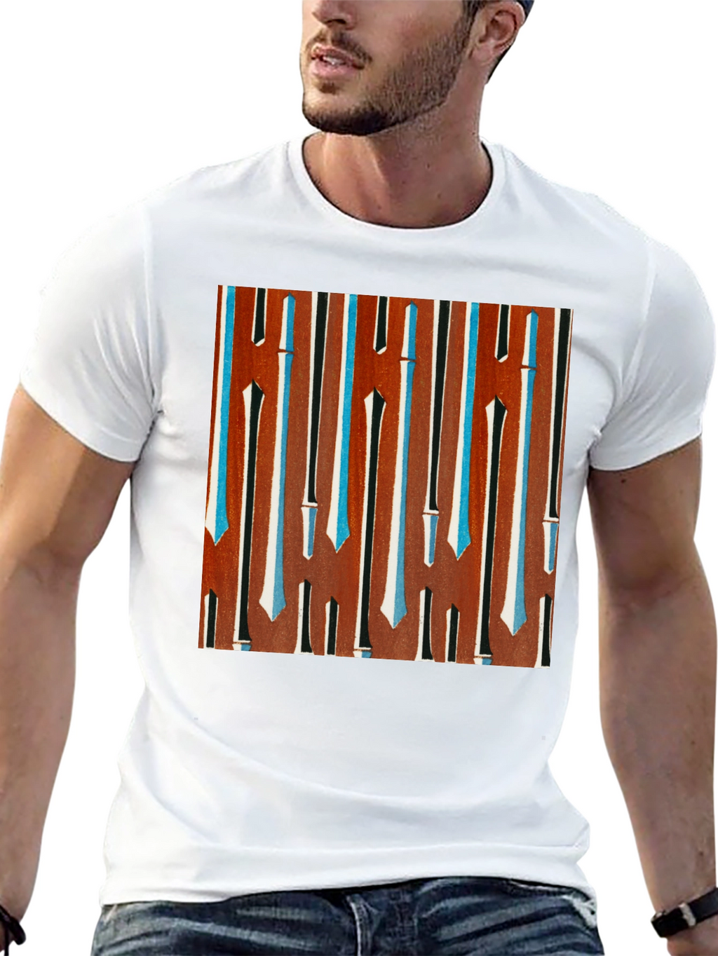 Abstract Art Deco Pattern T-Shirt