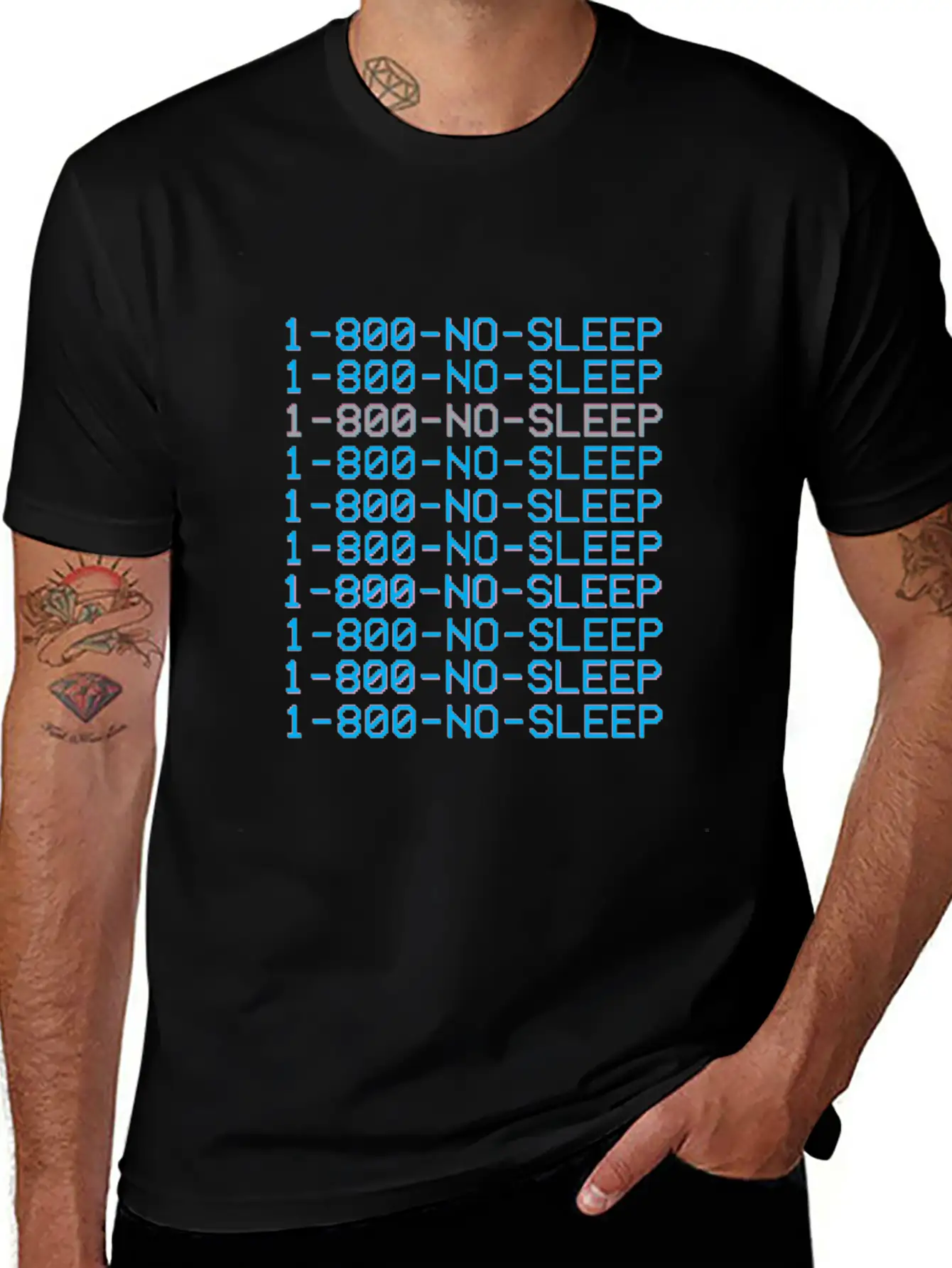 1 800 Vaporwave Aesthetic No Sleep Unisex Cotton Tee – Relaxed Fit For Any Occasion