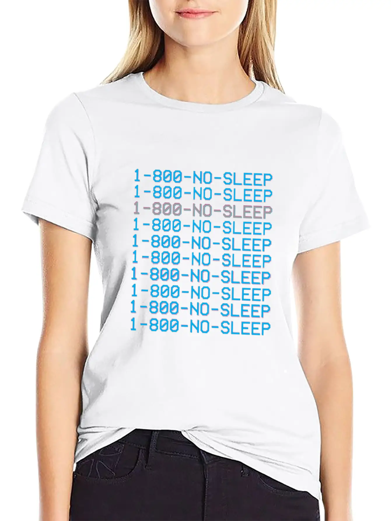 1 800 Vaporwave Aesthetic No Sleep Unisex Cotton Tee – Relaxed Fit For Any Occasion