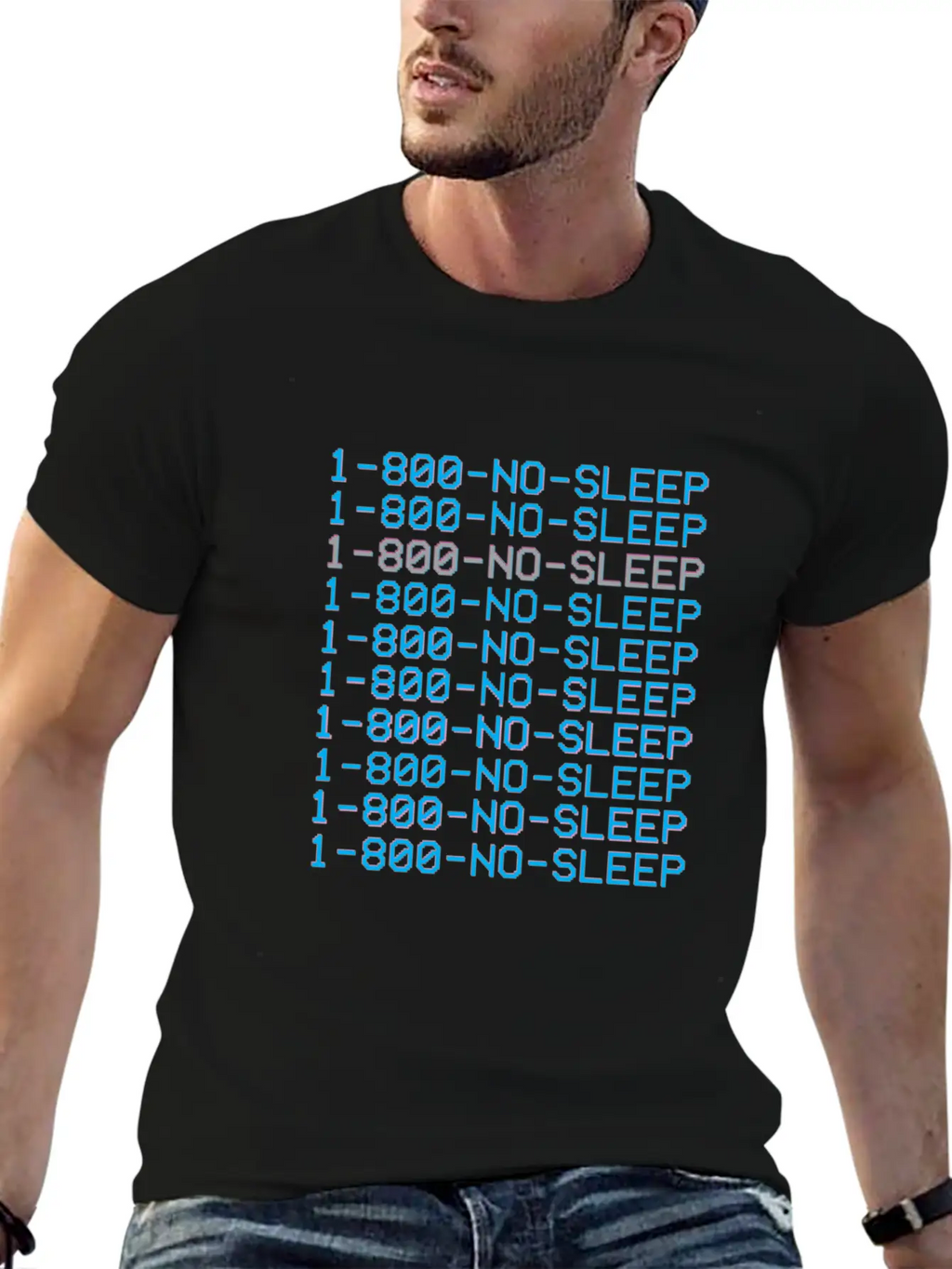 1 800 Vaporwave Aesthetic No Sleep Unisex Cotton Tee – Relaxed Fit For Any Occasion