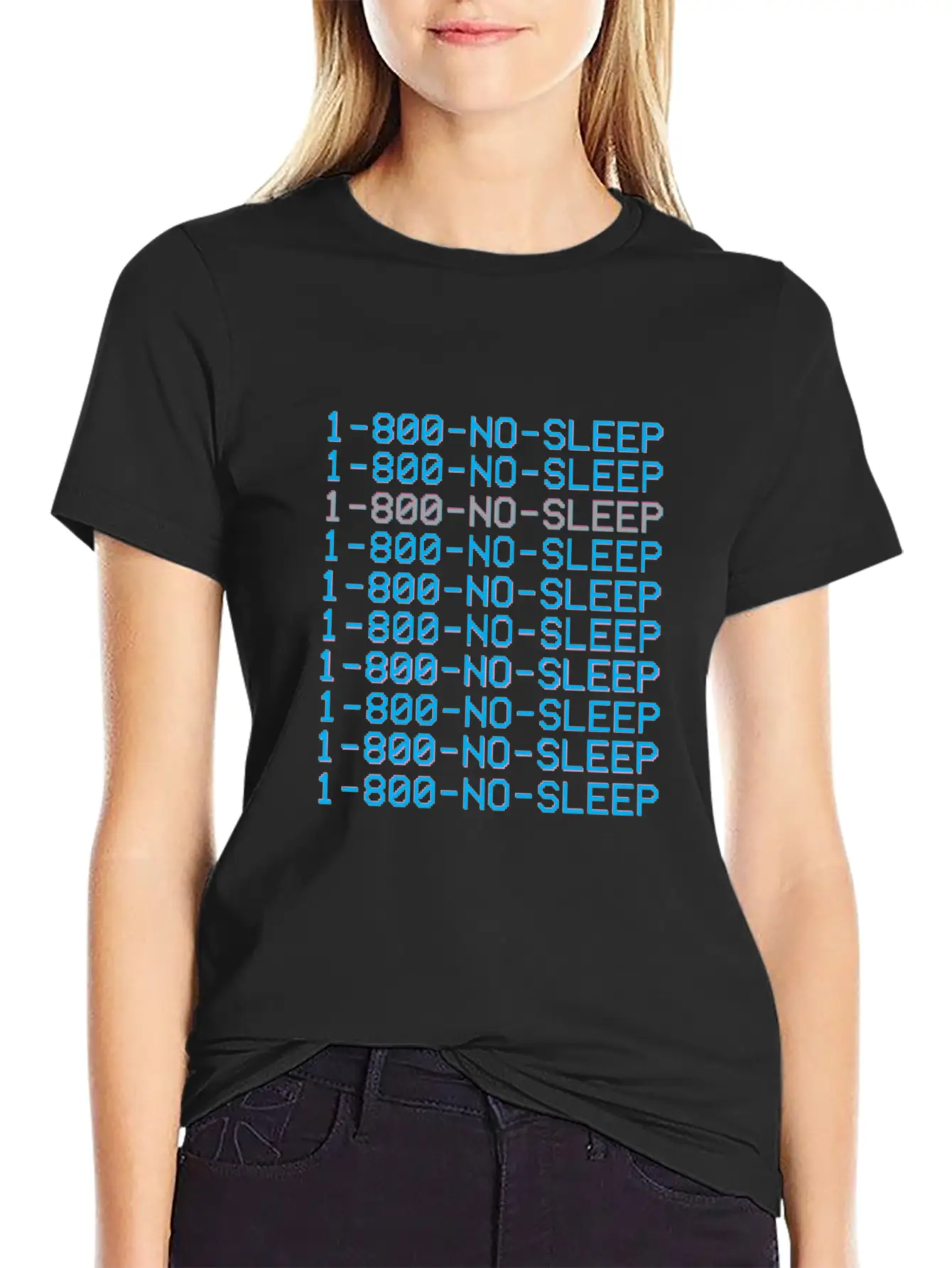 1 800 Vaporwave Aesthetic No Sleep Unisex Cotton Tee – Relaxed Fit For Any Occasion