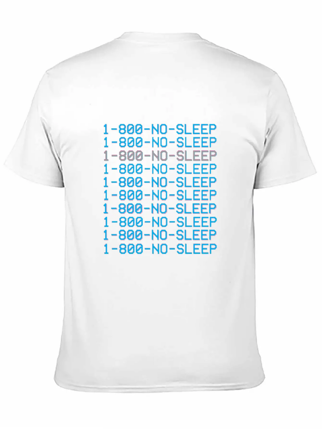 1 800 Vaporwave Aesthetic No Sleep Unisex Cotton Tee – Relaxed Fit For Any Occasion