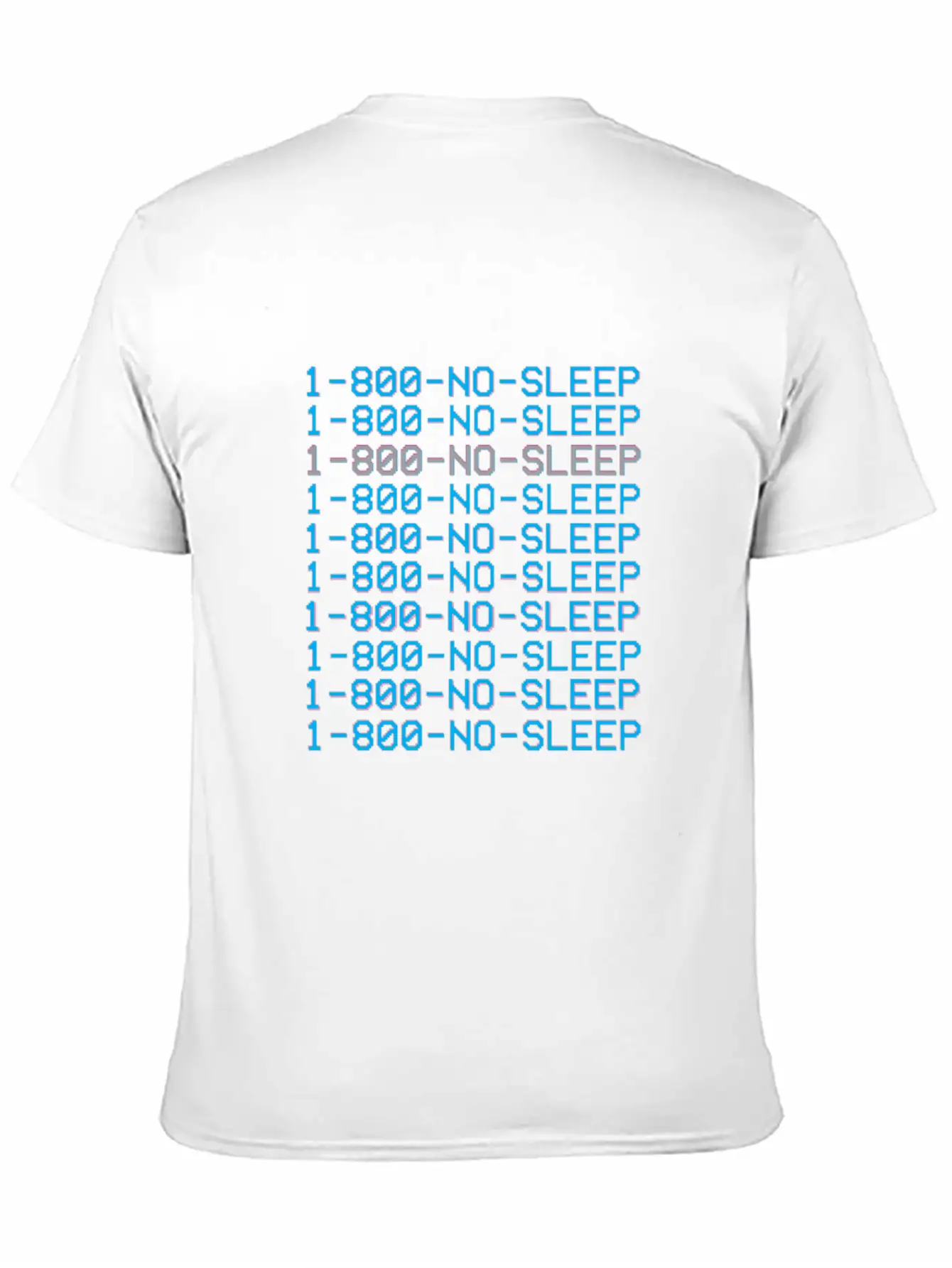1 800 Vaporwave Aesthetic No Sleep Unisex Cotton Tee – Relaxed Fit For Any Occasion