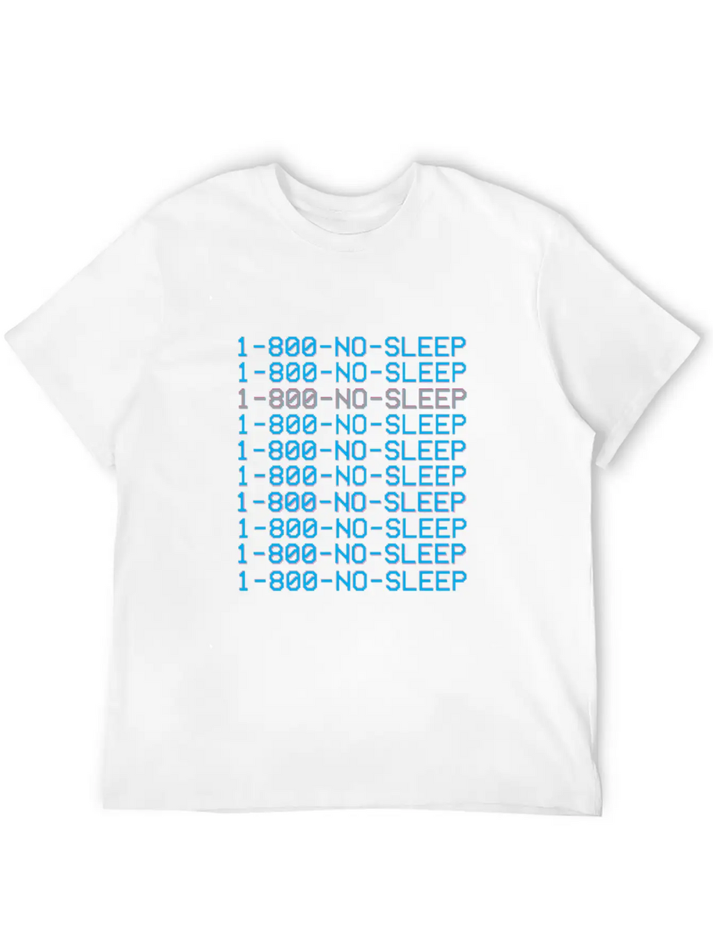 1 800 Vaporwave Aesthetic No Sleep Unisex Cotton Tee – Relaxed Fit For Any Occasion