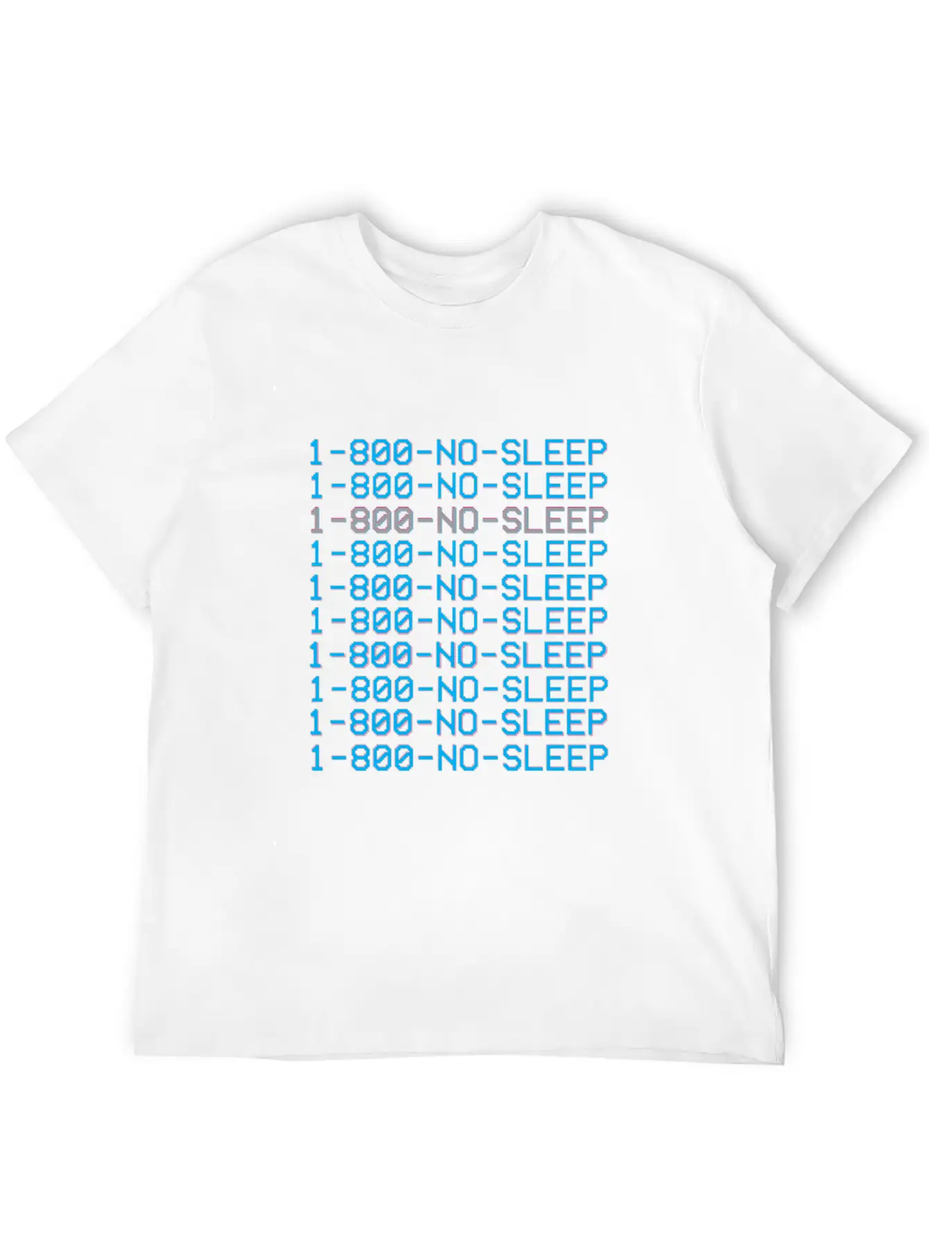 1 800 Vaporwave Aesthetic No Sleep Unisex Cotton Tee – Relaxed Fit For Any Occasion