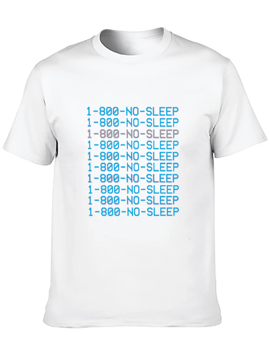 1 800 Vaporwave Aesthetic No Sleep Unisex Cotton Tee – Relaxed Fit For Any Occasion