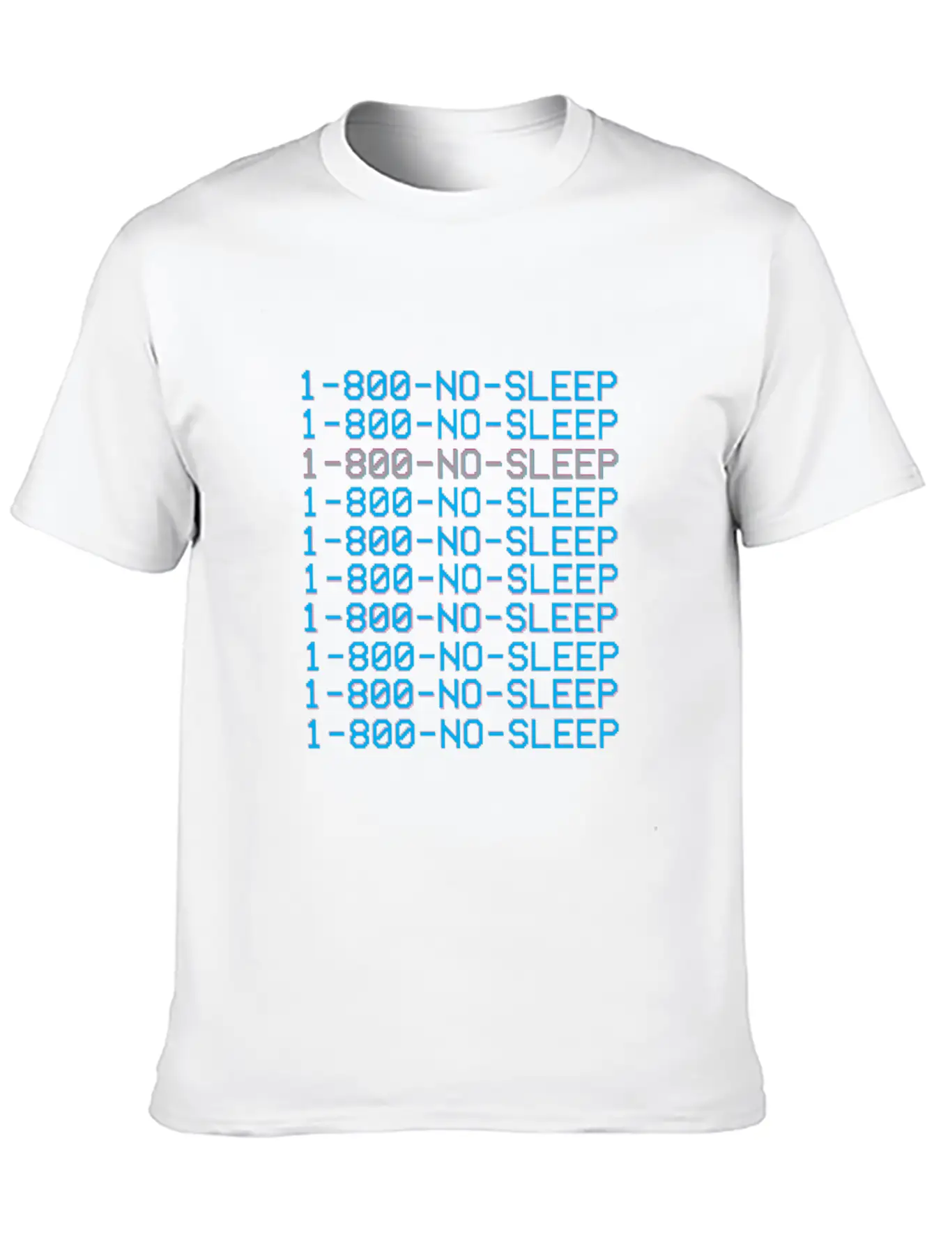 1 800 Vaporwave Aesthetic No Sleep Unisex Cotton Tee – Relaxed Fit For Any Occasion