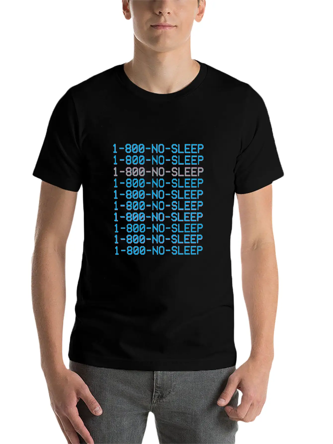 1 800 Vaporwave Aesthetic No Sleep Unisex Cotton Tee – Relaxed Fit For Any Occasion