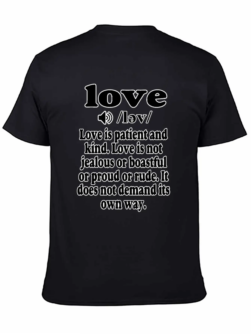 1 Corinthians 13 Love Is Patient And Kind Classic Crew Neck Graphic Tee – Everyday Minimal Look