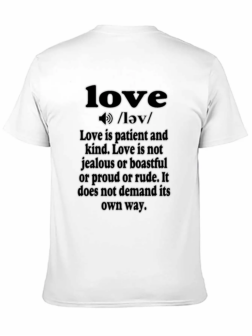 1 Corinthians 13 Love Is Patient And Kind Classic Crew Neck Graphic Tee – Everyday Minimal Look