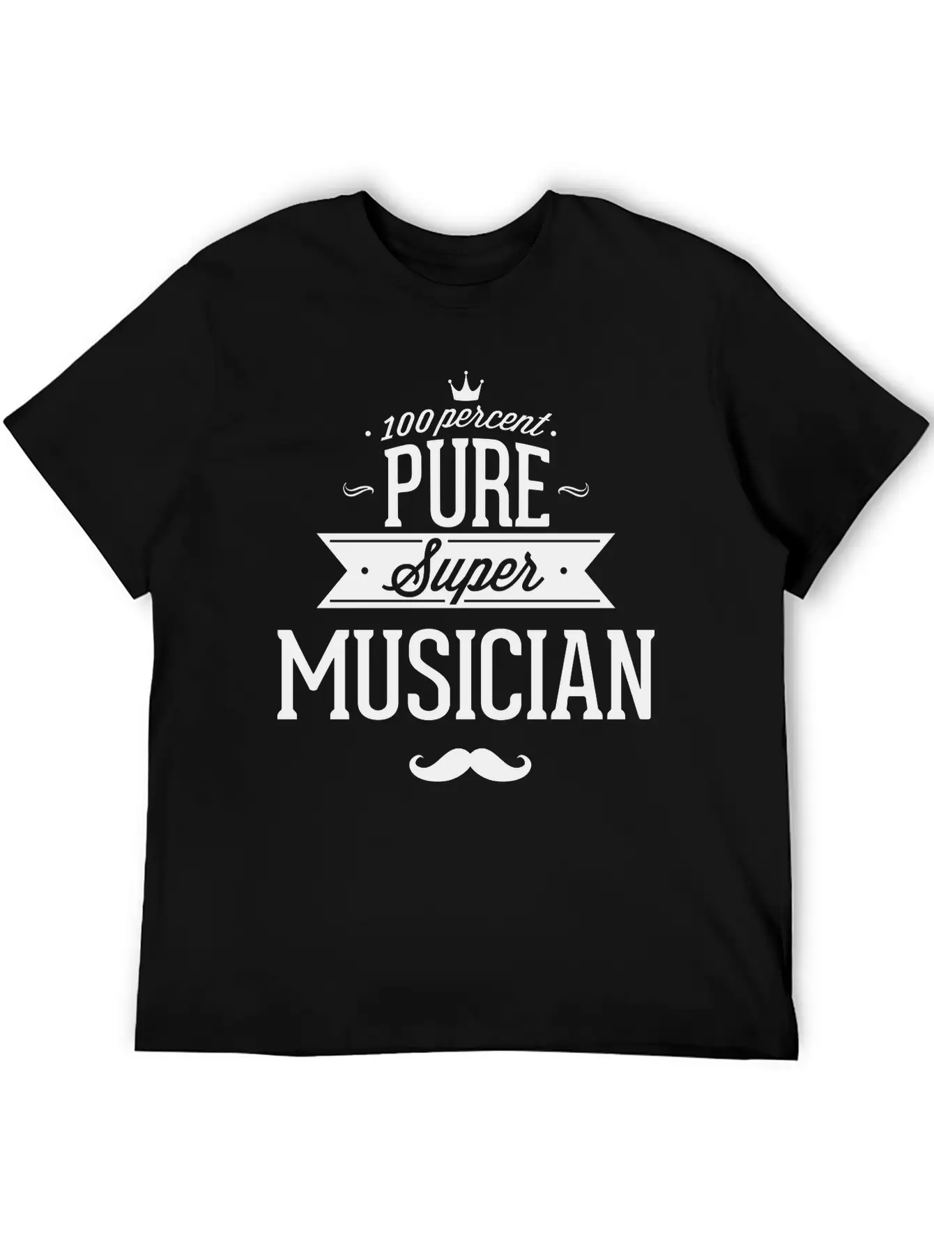 100 Percent Pure Super Musician Classic Fit Graphic Tee For Daily Comfort – Unisex Cotton Shirt