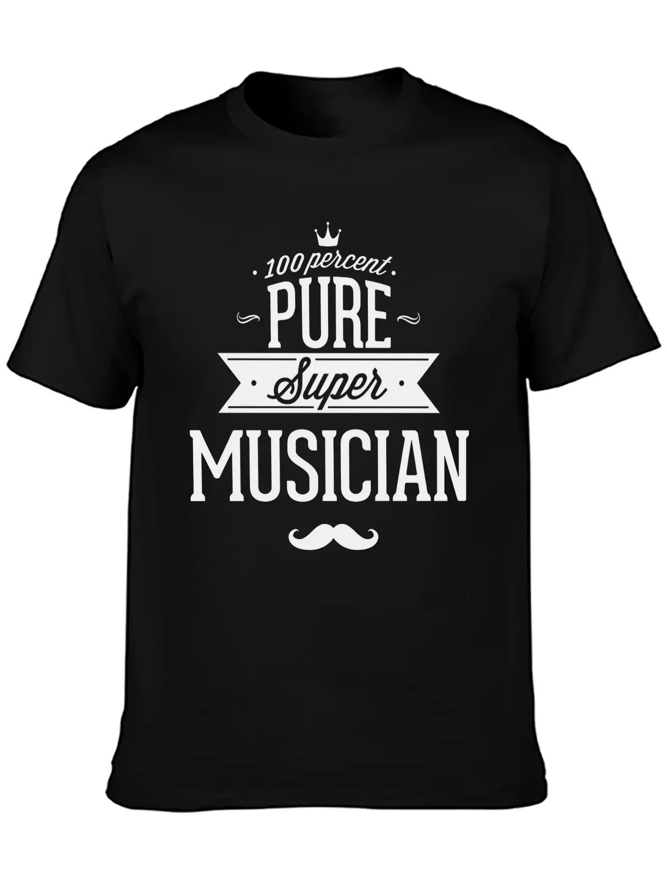 100 Percent Pure Super Musician Classic Fit Graphic Tee For Daily Comfort – Unisex Cotton Shirt
