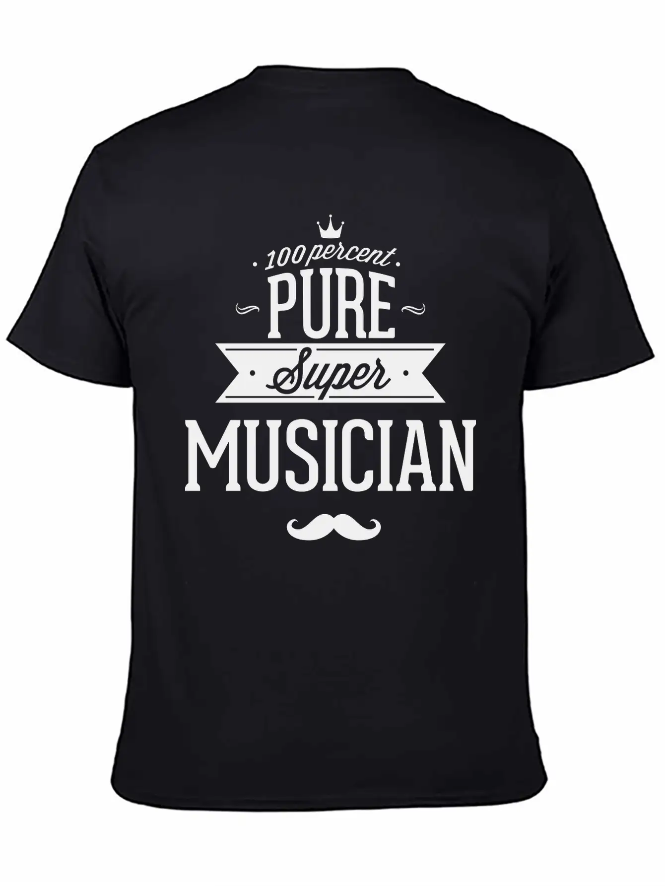 100 Percent Pure Super Musician Classic Fit Graphic Tee For Daily Comfort – Unisex Cotton Shirt