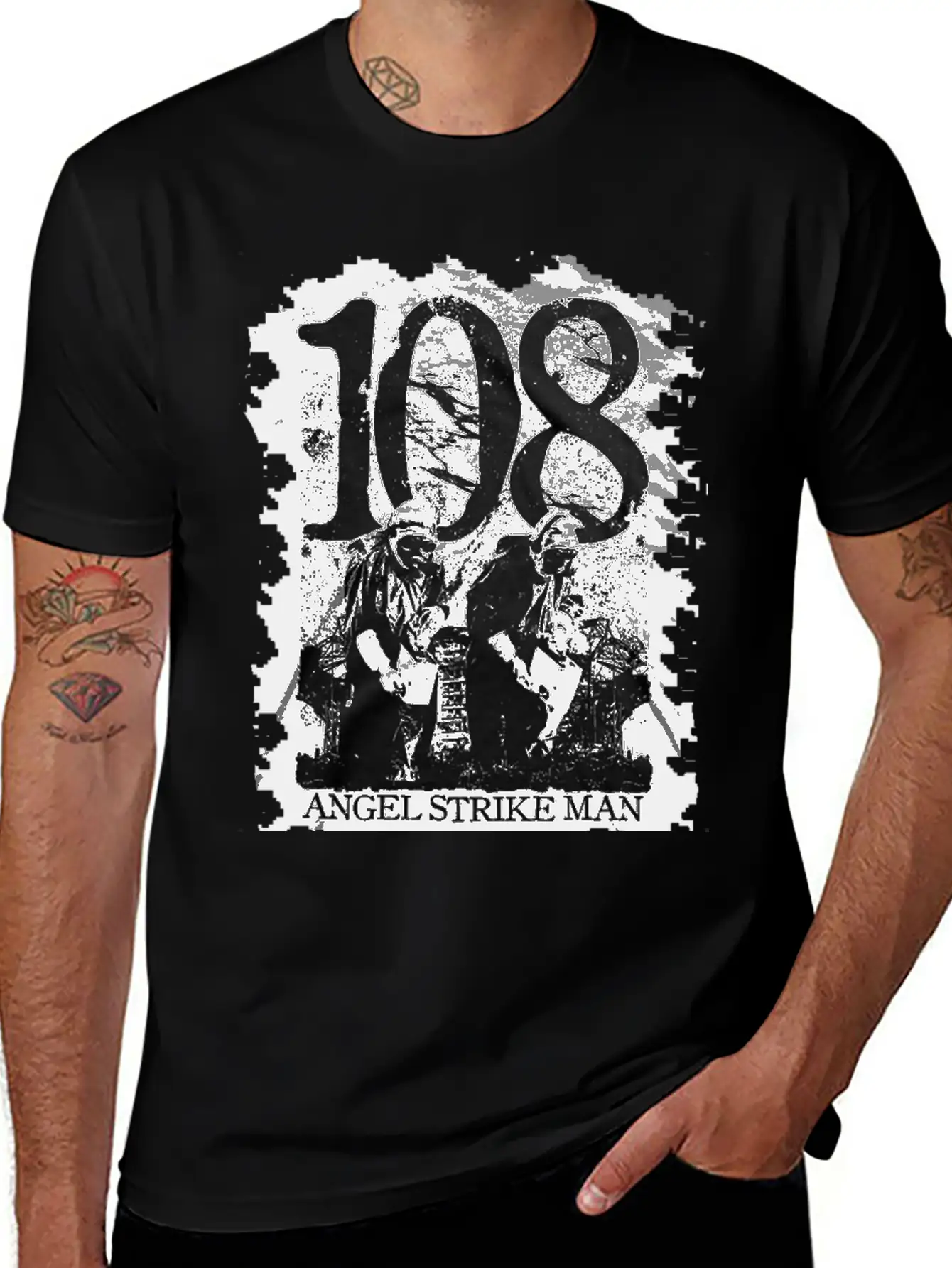 108 HARDCORE PUNK ROCK BAND Classic Fit Graphic Tee For Daily Comfort – Unisex Cotton Shirt