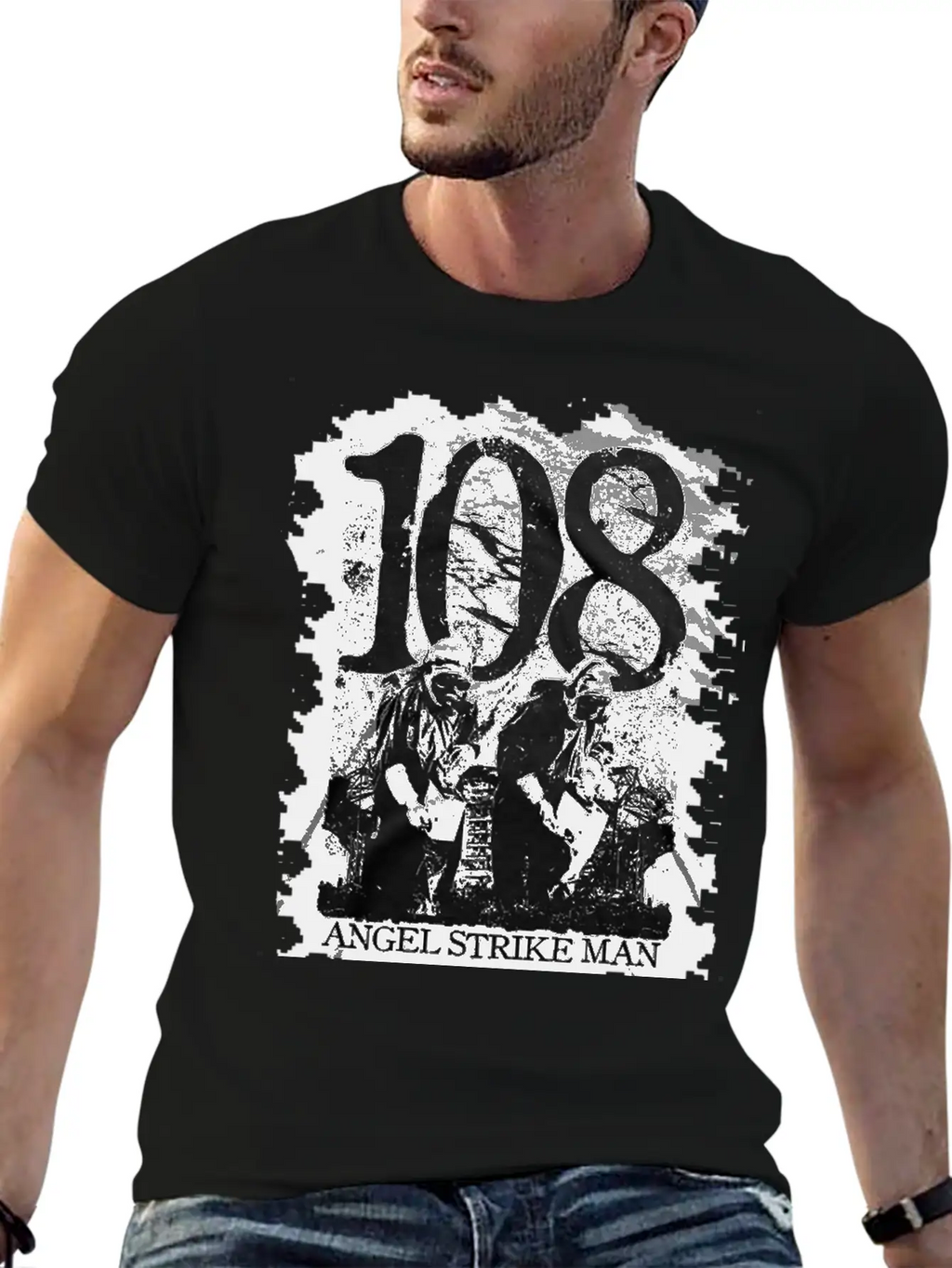 108 HARDCORE PUNK ROCK BAND Classic Fit Graphic Tee For Daily Comfort – Unisex Cotton Shirt