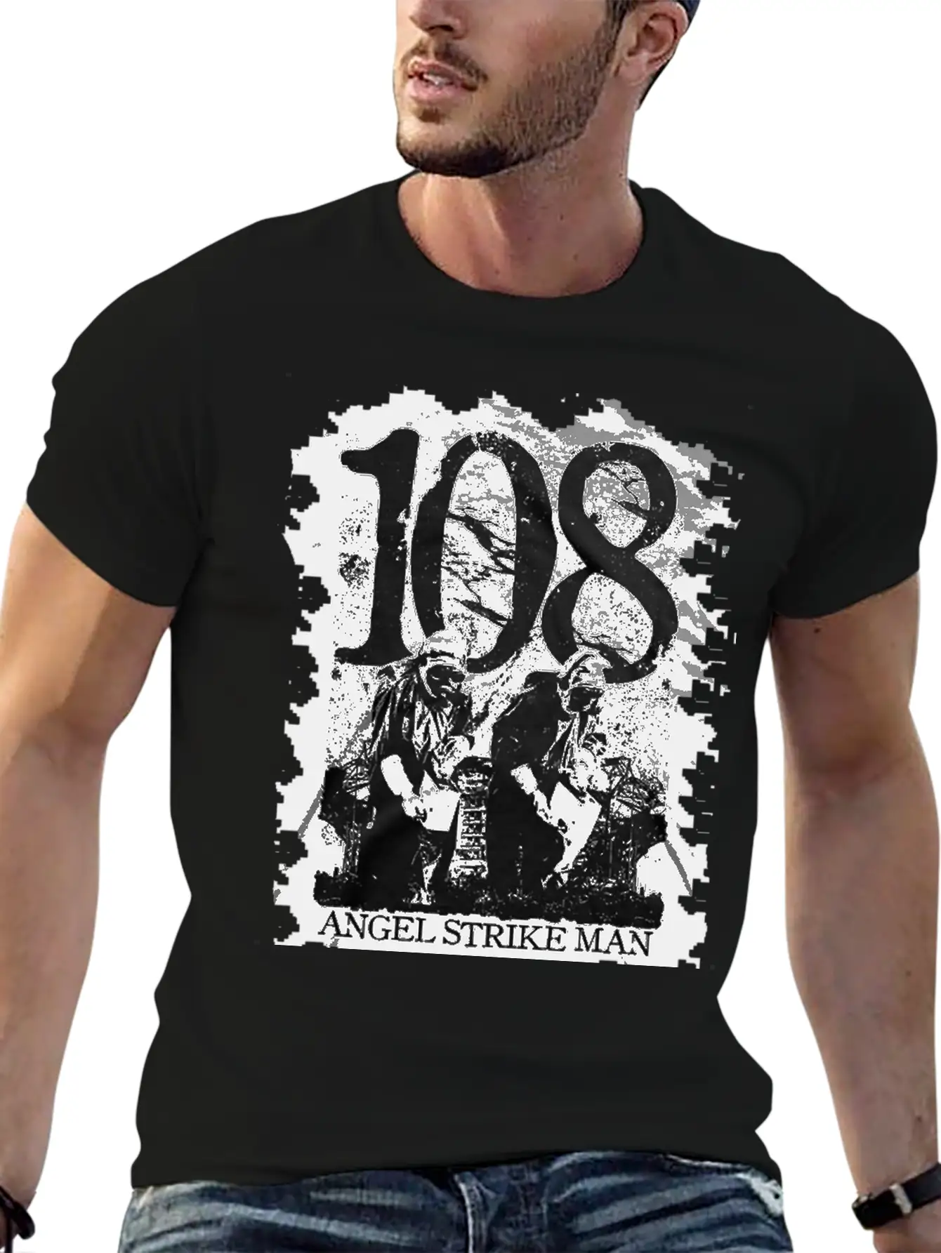108 HARDCORE PUNK ROCK BAND Classic Fit Graphic Tee For Daily Comfort – Unisex Cotton Shirt
