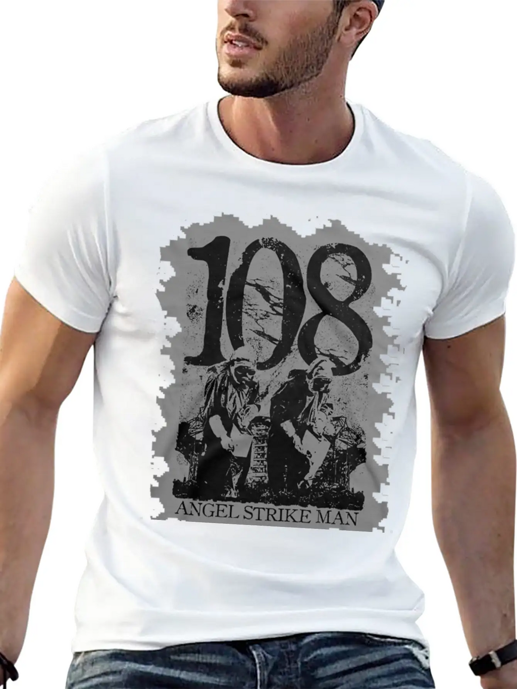 108 HARDCORE PUNK ROCK BAND Classic Fit Graphic Tee For Daily Comfort – Unisex Cotton Shirt