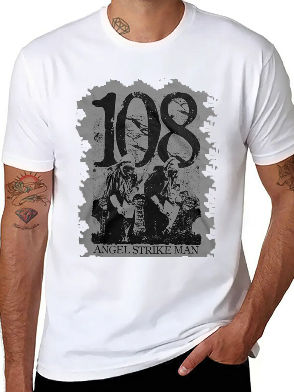 108 HARDCORE PUNK ROCK BAND Classic Fit Graphic Tee For Daily Comfort – Unisex Cotton Shirt