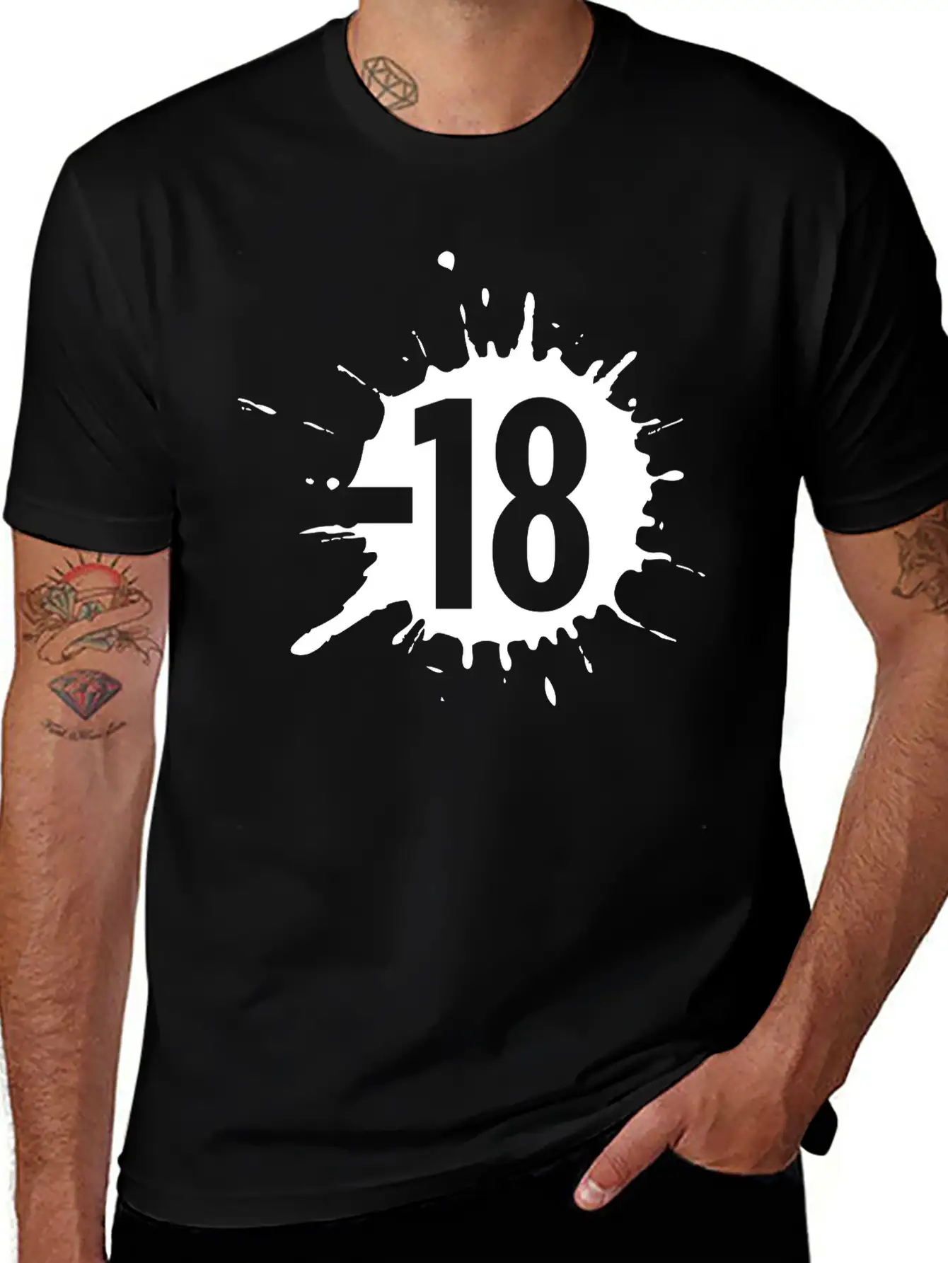18- Sign Unisex Casual T-Shirt – Clean Design For Daily Comfort