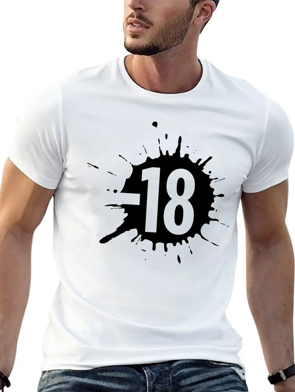 18- Sign Unisex Casual T-Shirt – Clean Design For Daily Comfort
