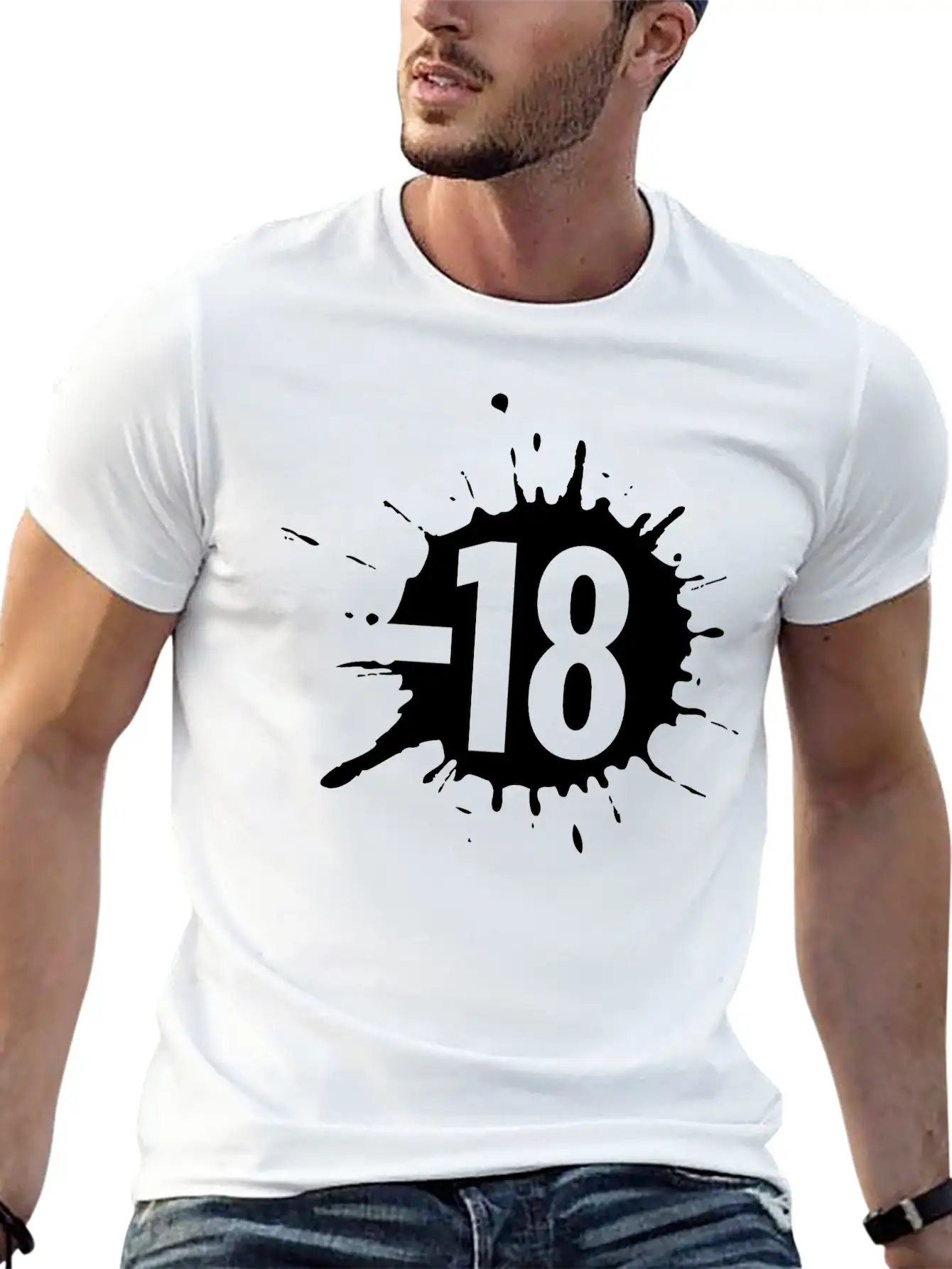 18- Sign Unisex Casual T-Shirt – Clean Design For Daily Comfort