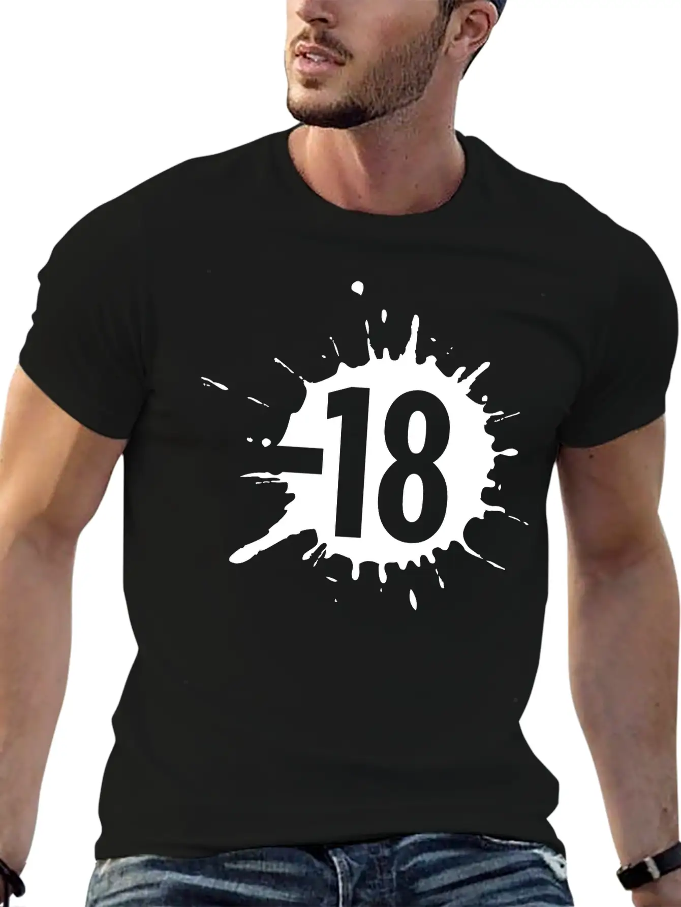 18- Sign Unisex Casual T-Shirt – Clean Design For Daily Comfort