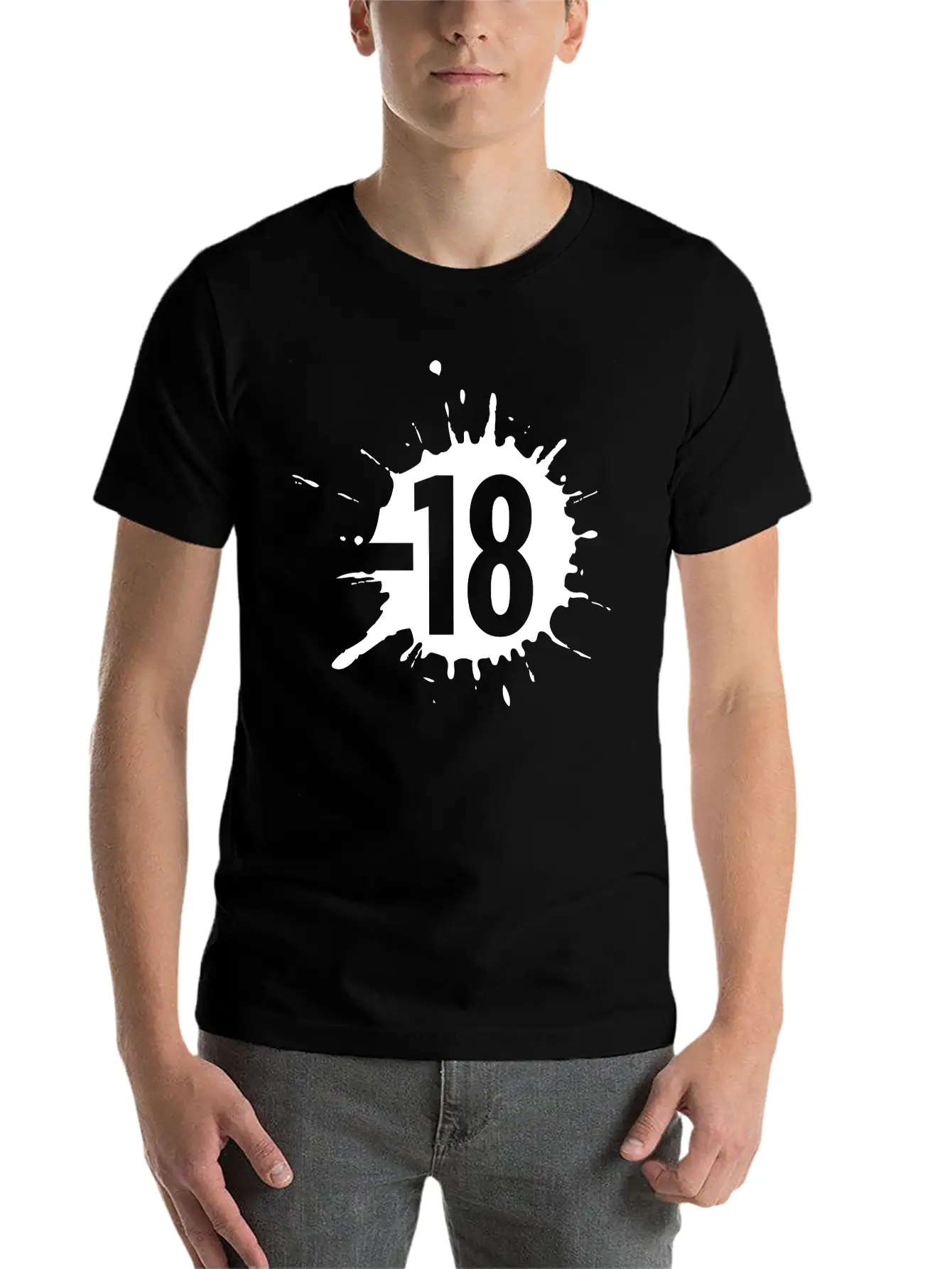 18- Sign Unisex Casual T-Shirt – Clean Design For Daily Comfort