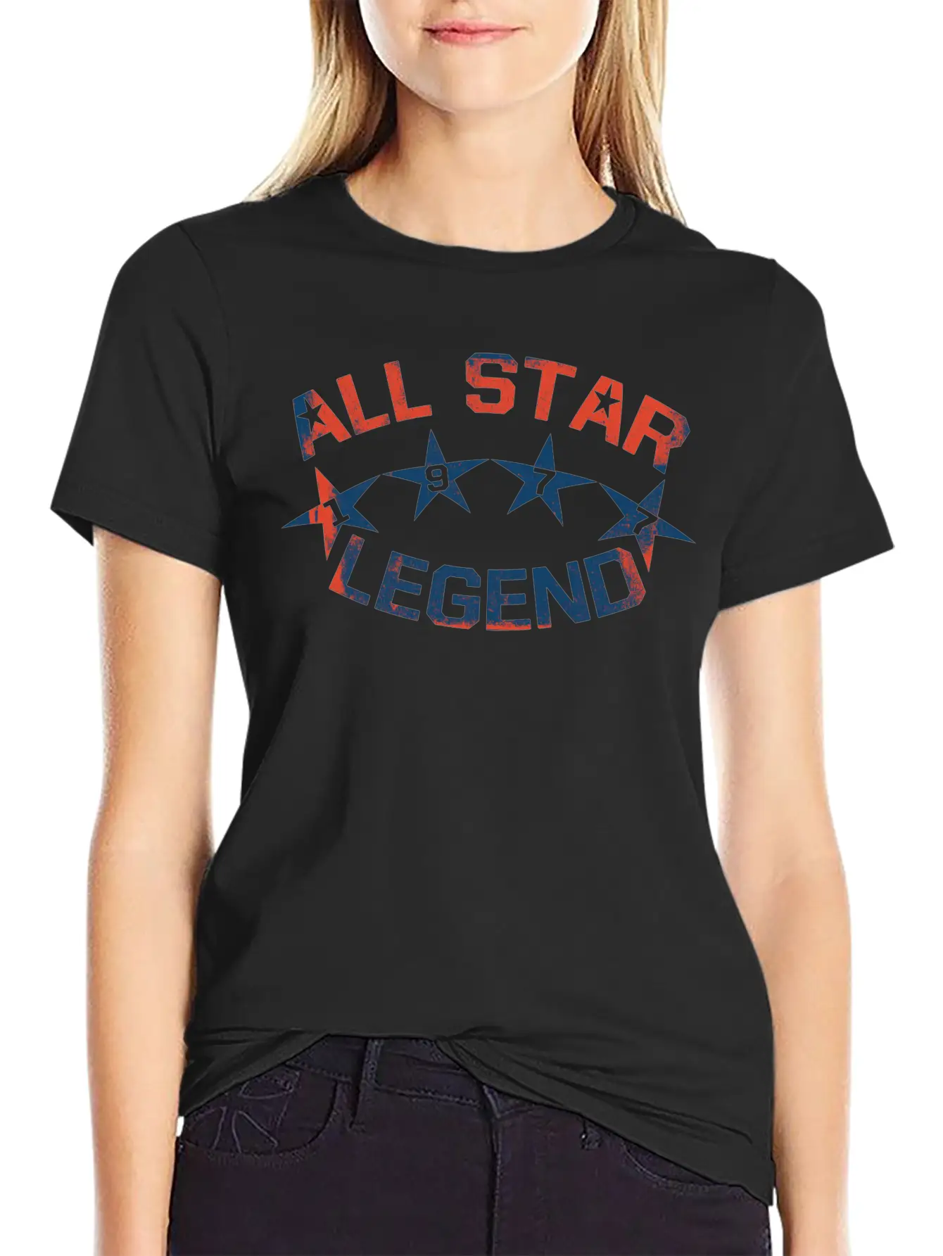 1977 All Star Legend Classic Crew Neck Graphic Tee – Everyday Minimal Look
