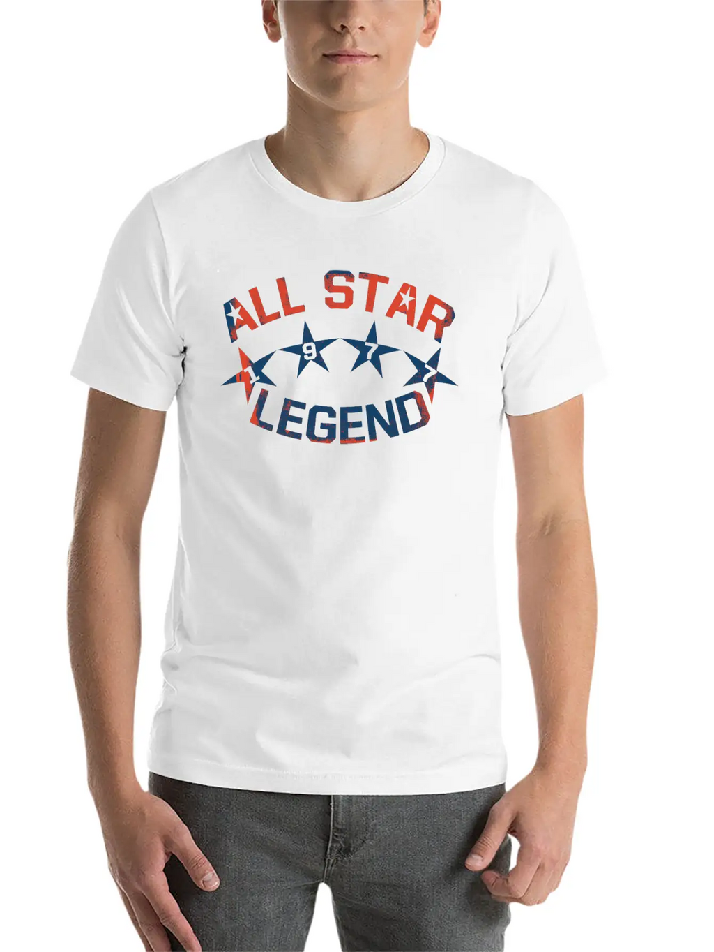 1977 All Star Legend Classic Crew Neck Graphic Tee – Everyday Minimal Look