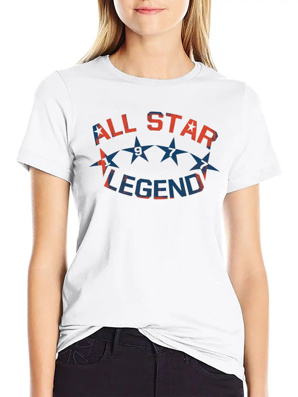 1977 All Star Legend Classic Crew Neck Graphic Tee – Everyday Minimal Look