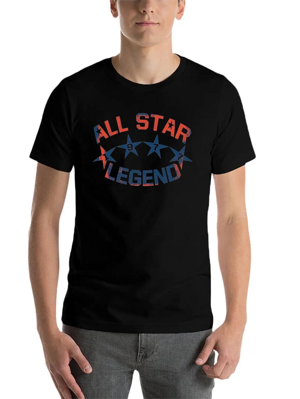 1977 All Star Legend Classic Crew Neck Graphic Tee – Everyday Minimal Look