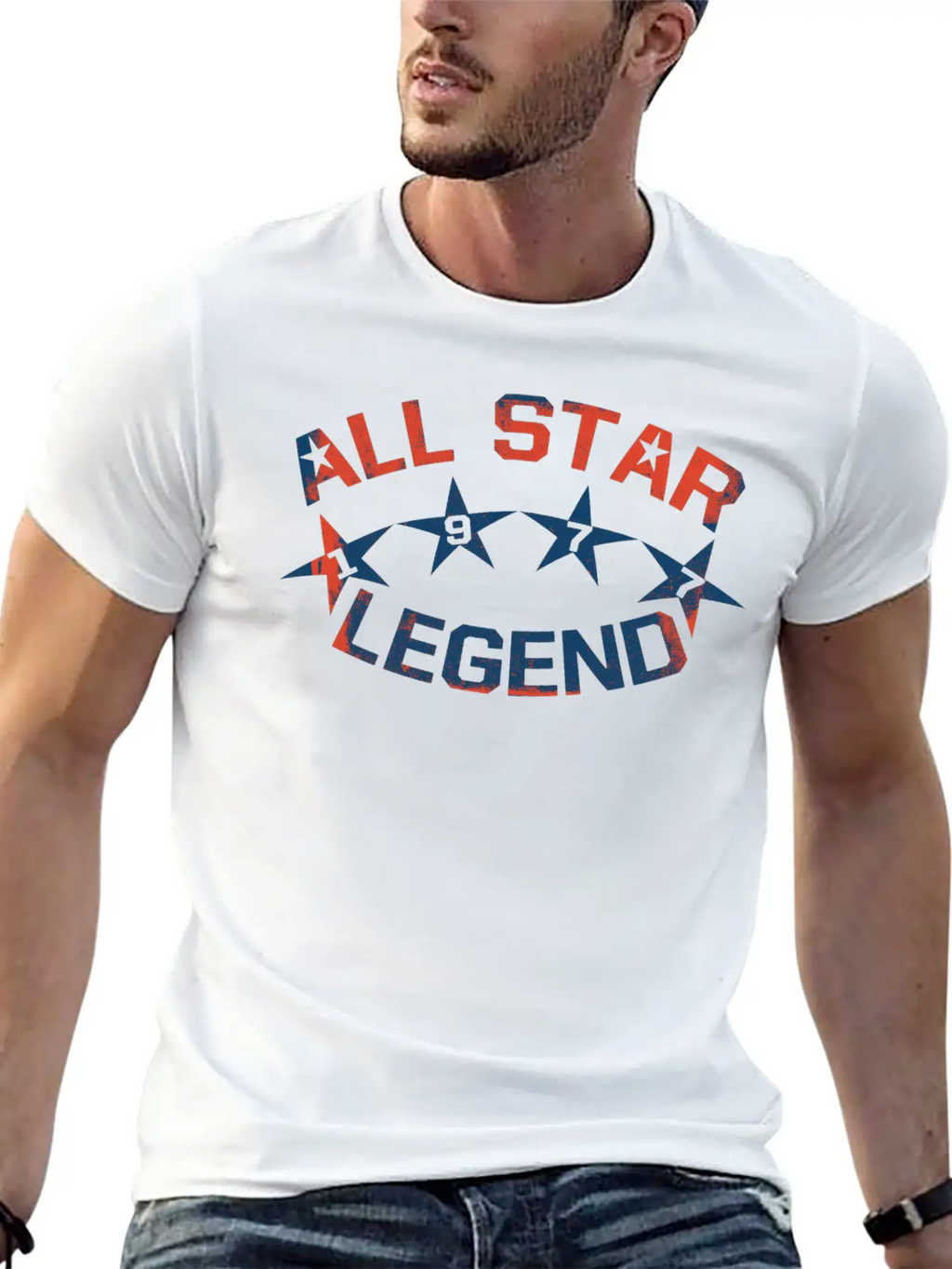 1977 All Star Legend Classic Crew Neck Graphic Tee – Everyday Minimal Look