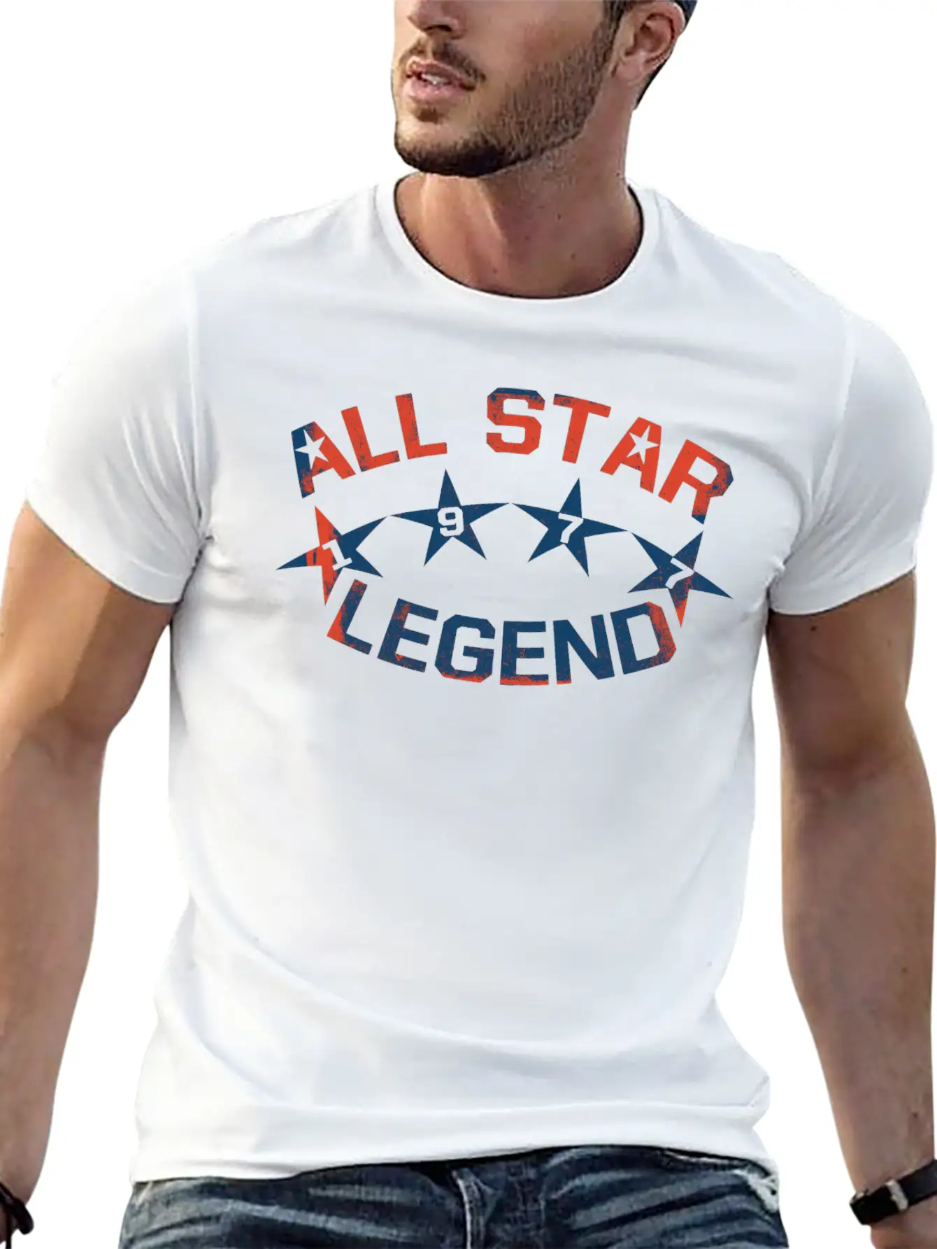 1977 All Star Legend Classic Crew Neck Graphic Tee – Everyday Minimal Look
