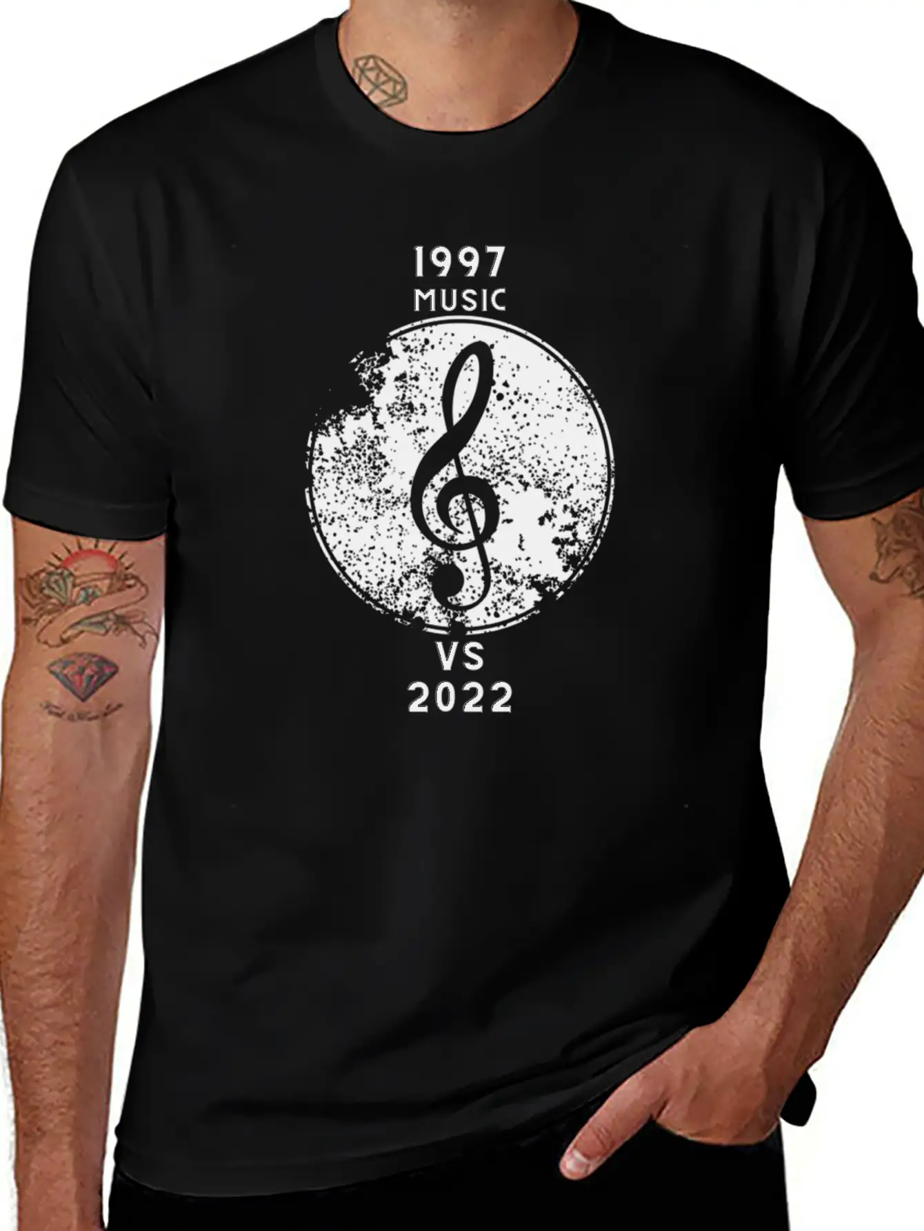 1997 Music VS 2022 Music Classic Cotton Tee – Unisex Comfort For Any Season
