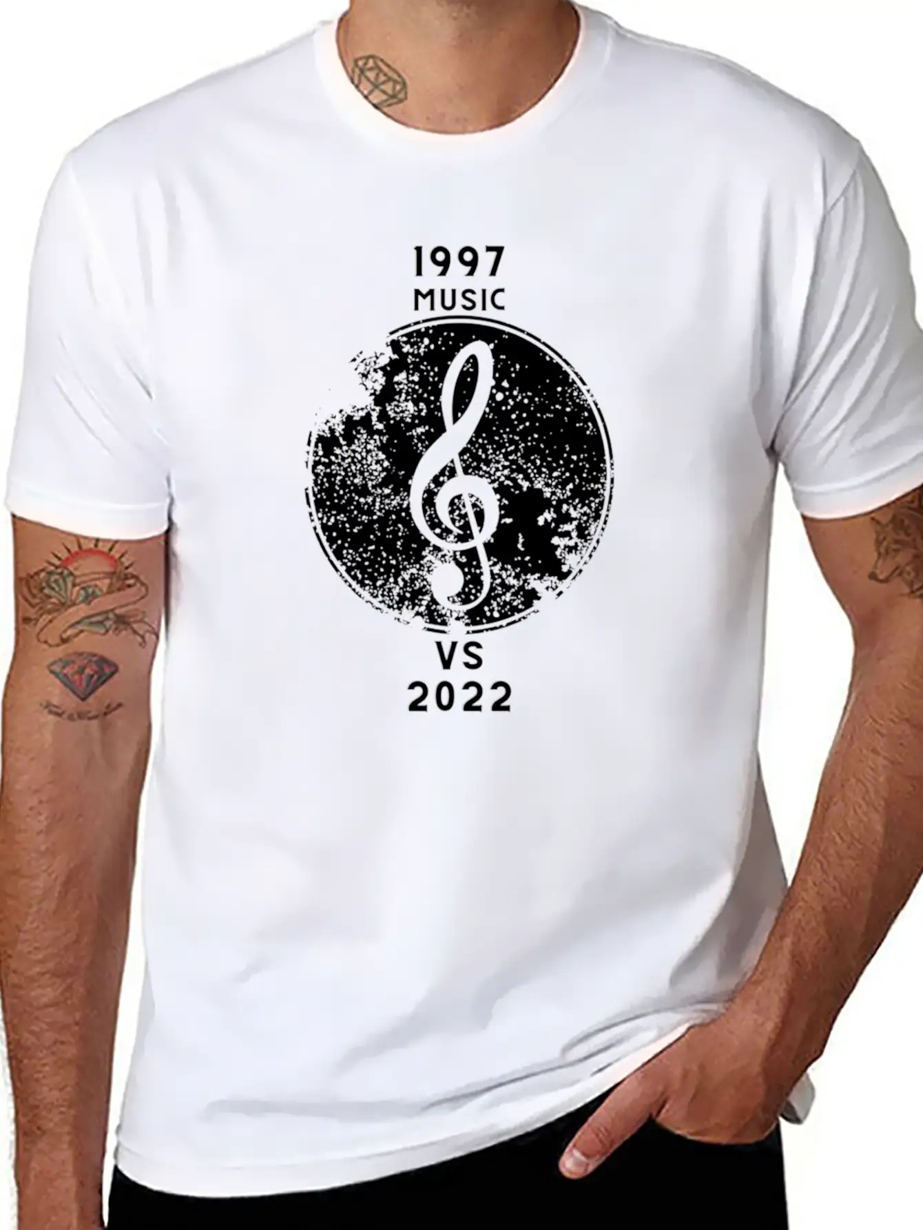 1997 Music VS 2022 Music Classic Cotton Tee – Unisex Comfort For Any Season