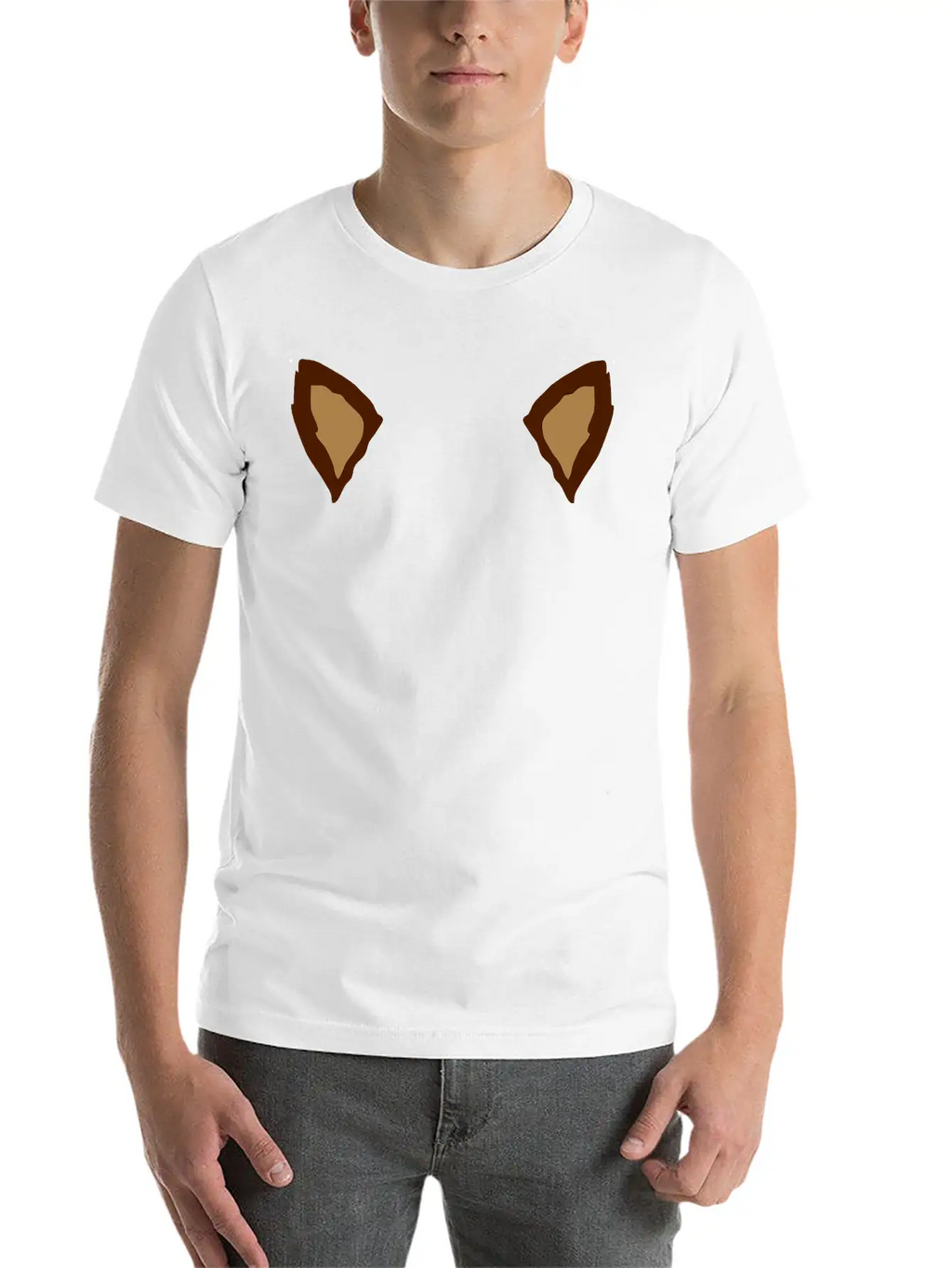 2 Animal Ears Classic Crew Neck Graphic Tee – Everyday Minimal Look
